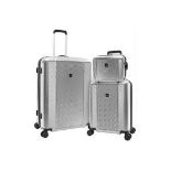 New Boxed 3 Piece Sets of TAG Spectrum Hardside Luggage Set. (SILVER). RRP £199.99 per set. Get