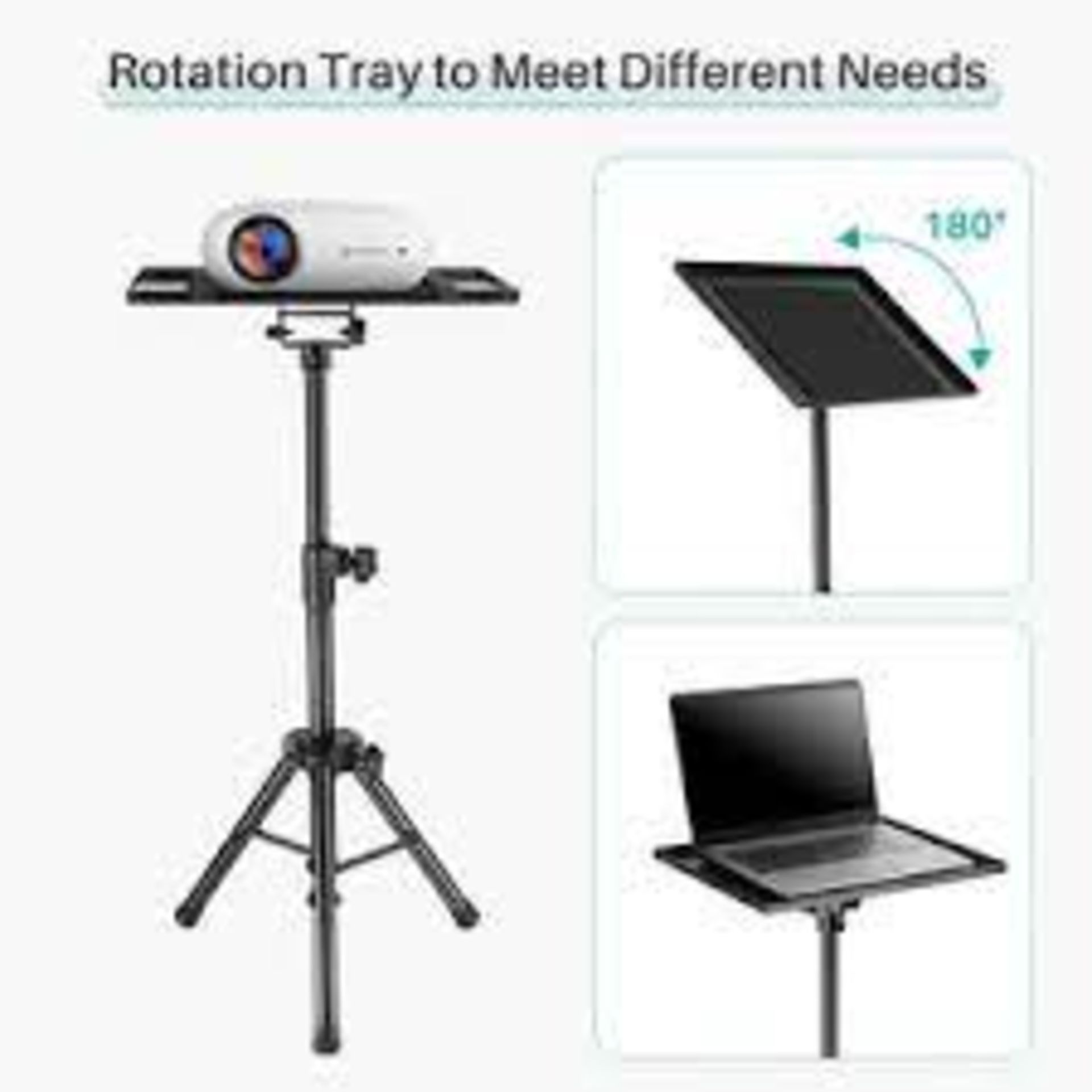 2 x New Boxed VANKYO PT30 Projector Stand. VANKYO Universal Laptop Projector Stand with 15'' x