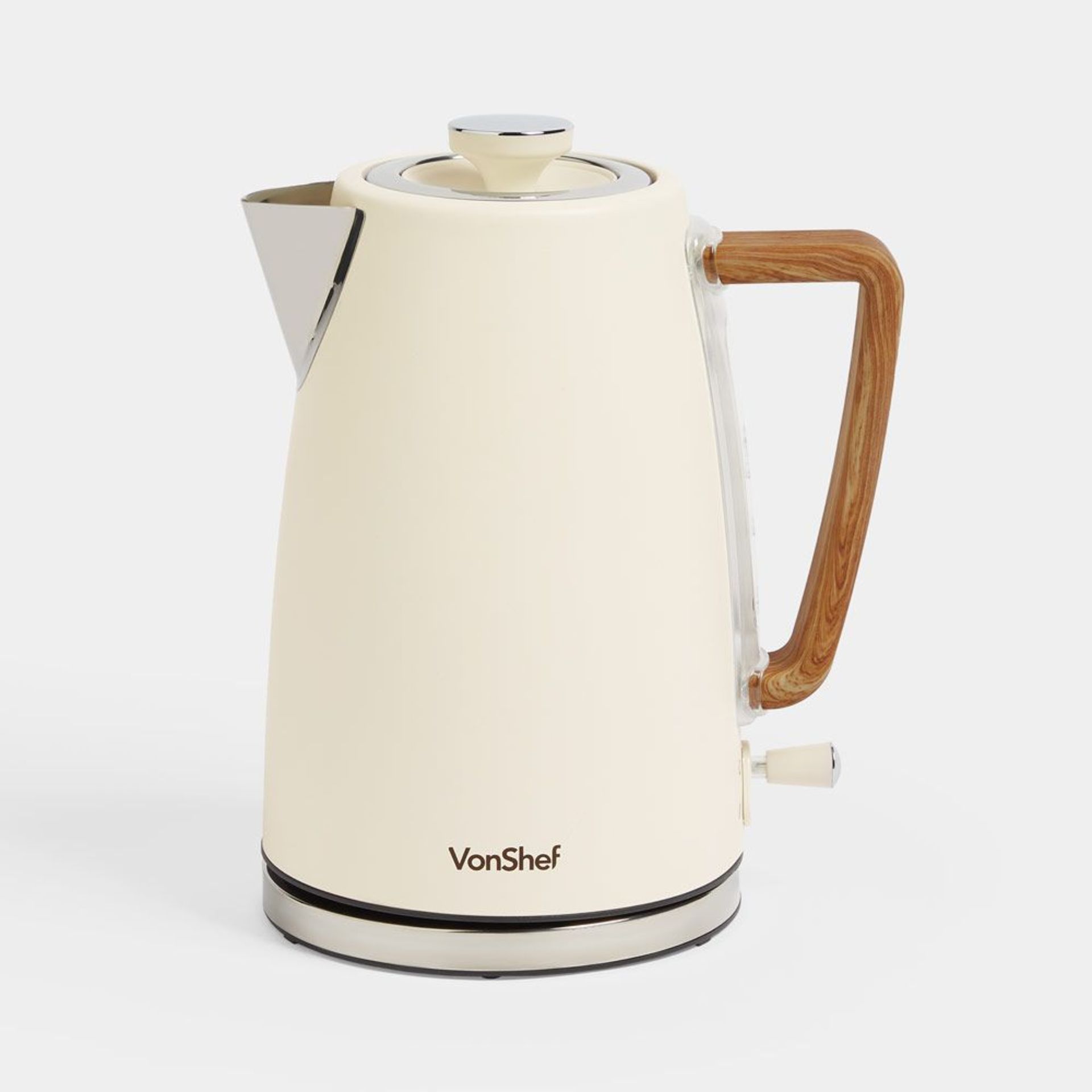 Cream & Wood Kettle - BI