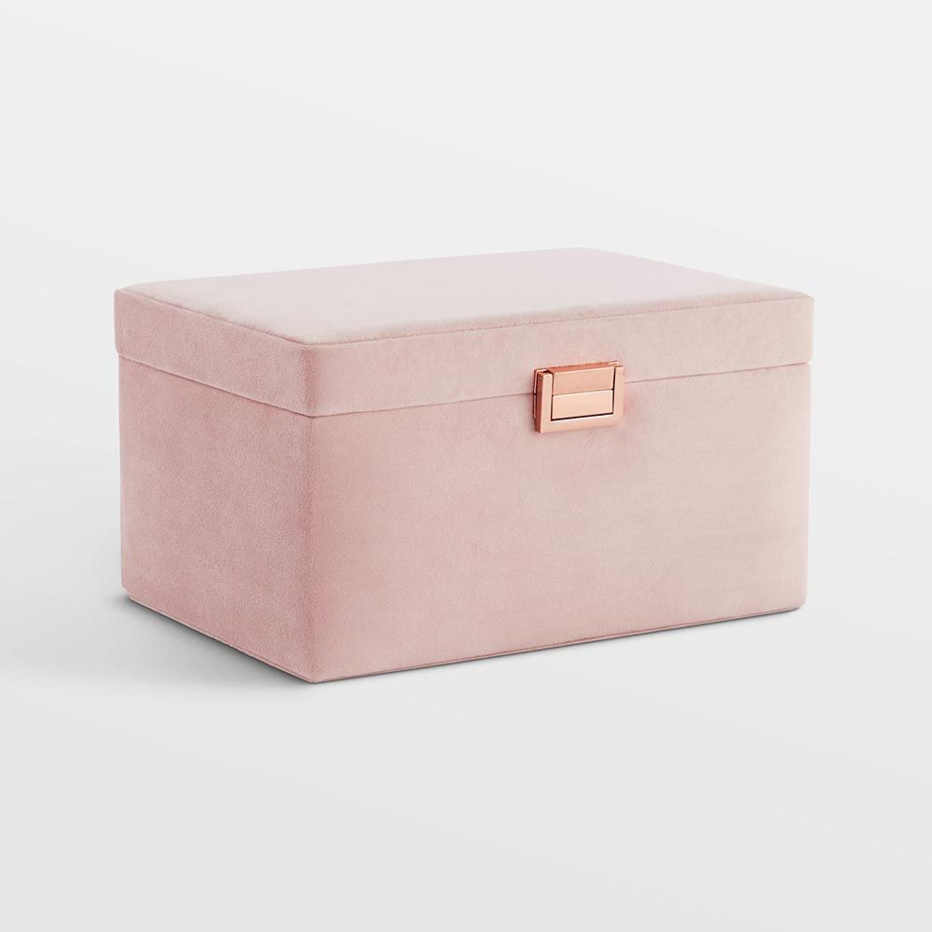 Blush Pink Velvet Jewellery Box. - BI. - House your jewellery in the perfect place with the Beautify