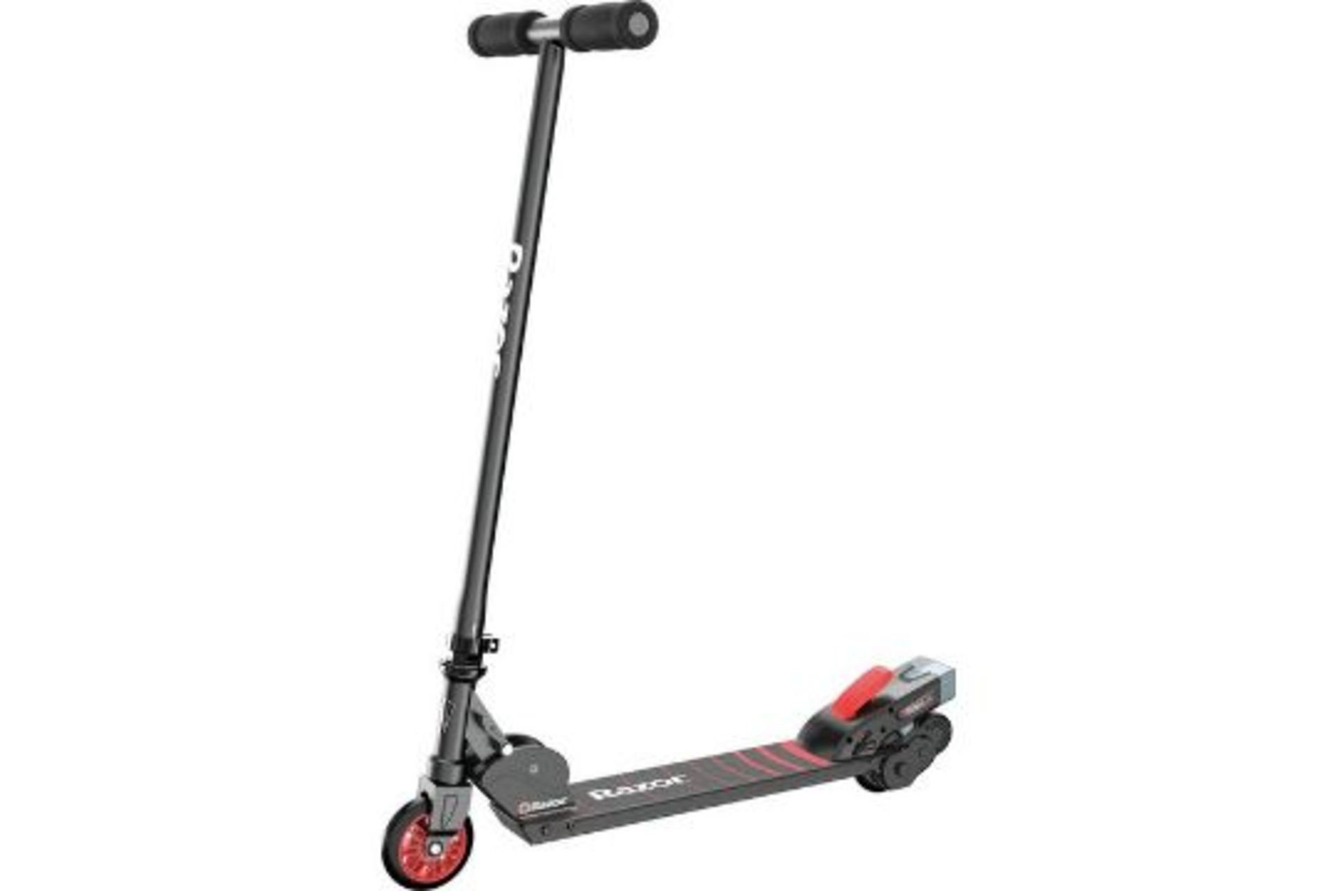 (ex92) Razor Turbo A Black Label Electric Scooter RRP £175.00. Simply step on and kick off to