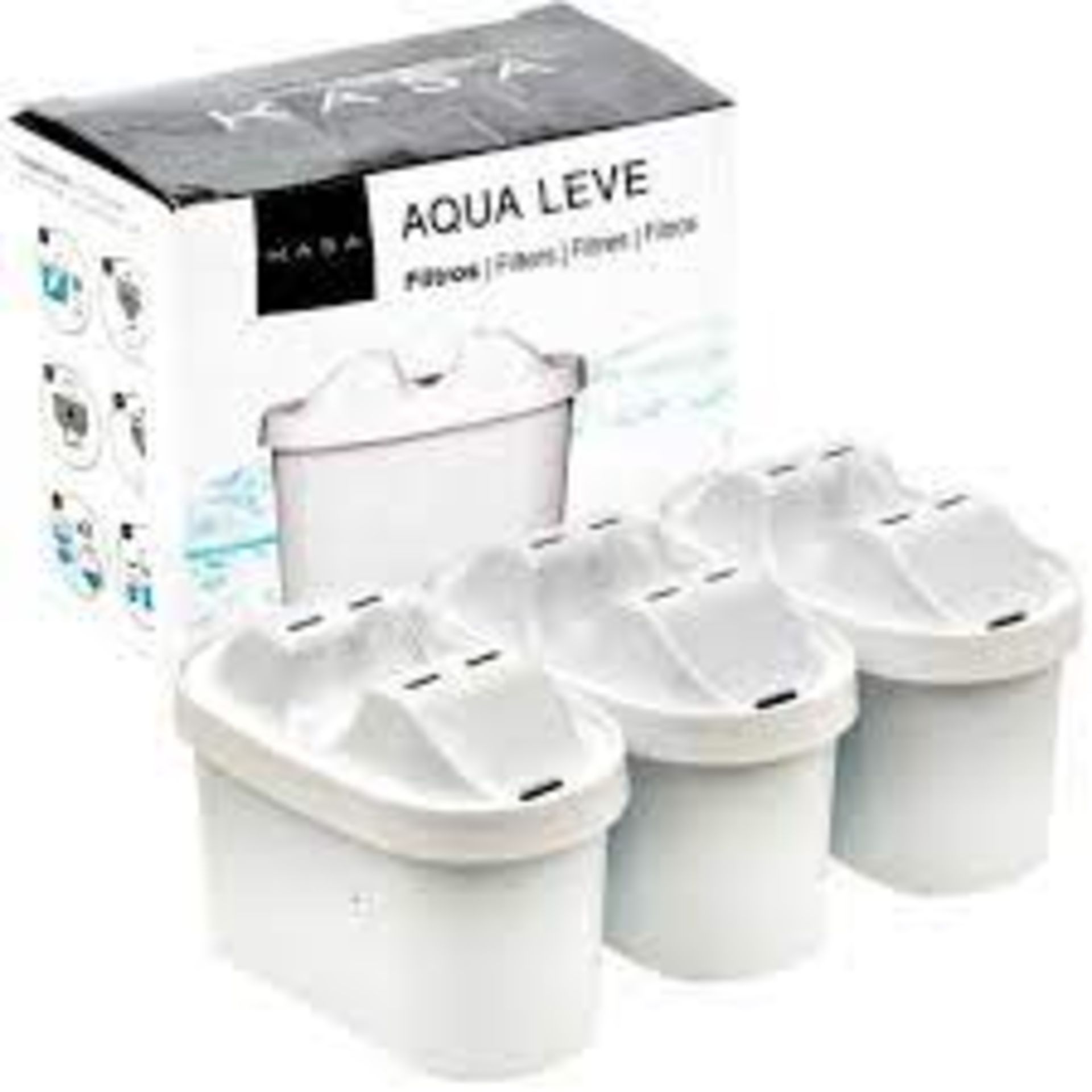 20 x New Boxed Sets of 3 Kasa Aqua Leve Water Filters. (Total of 60 Filters Within This Lot) (ROW1. - Image 2 of 2