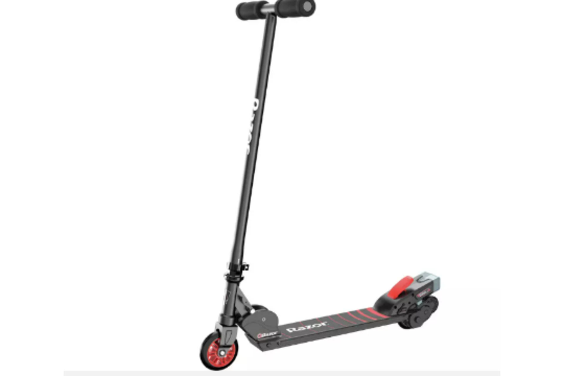 (ex10)Razor Turbo A Black Label Electric Scooter RRP £175.00. Simply step on and kick off to
