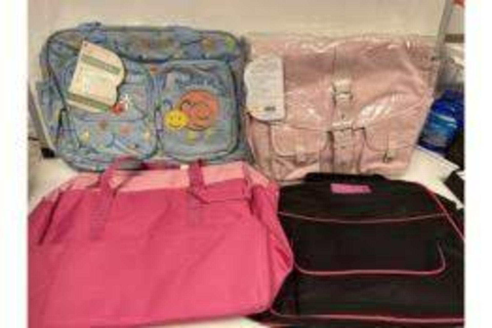 20 X ASSORTED CHILDRENS/BABY CHANGING BAGS. HIGH RRP VALUE. ROW 3 RACK