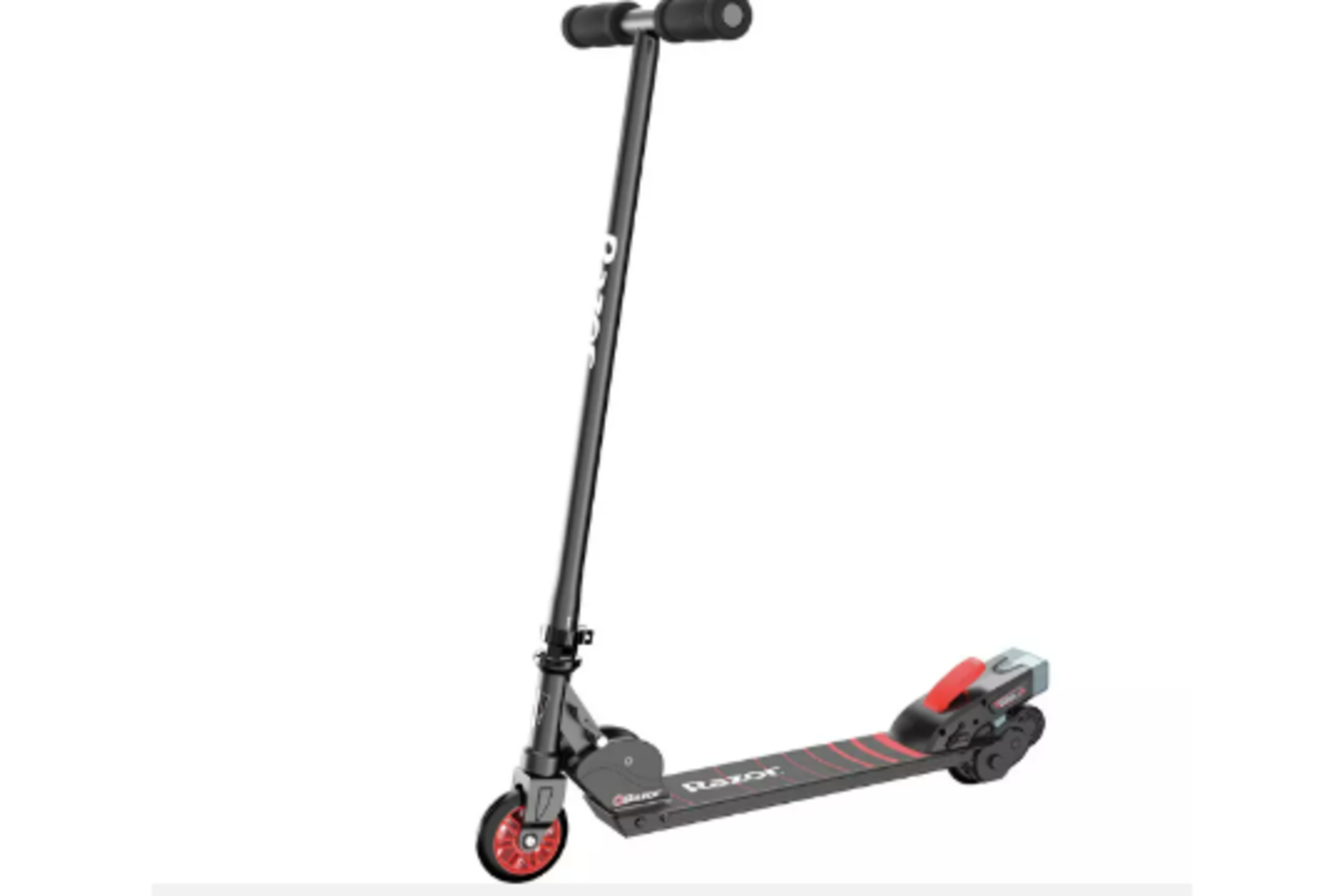 (ex9) Razor Turbo A Black Label Electric Scooter RRP £175.00. Simply step on and kick off to