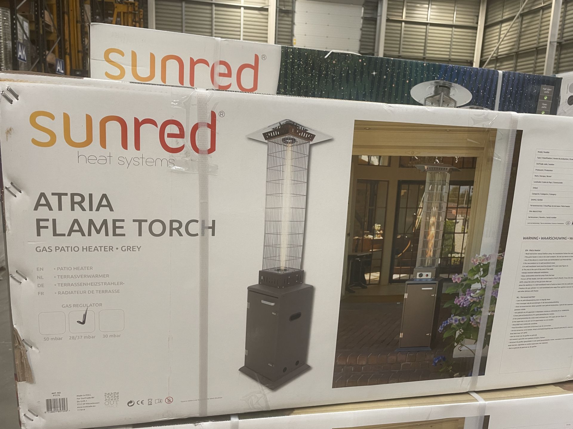 Brand New The Sunred Atria Flame Torch Gas Heater Grey RRP £499 is a high quality and efficient - Image 2 of 2