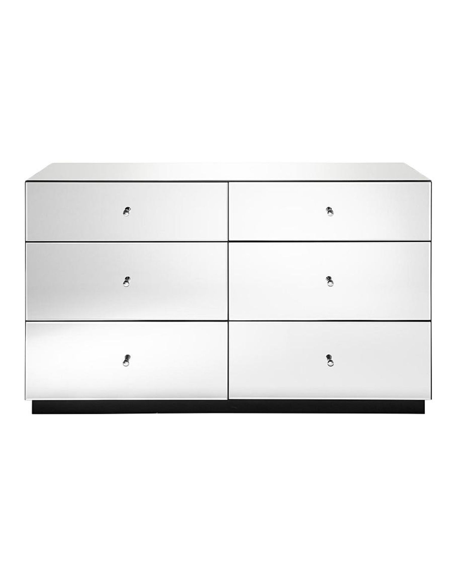 Deco Assembled Mirrored 6 Drawer Wide Chest. RRP £549.00. - SR5. Part of At Home Luxe, the Deco - Image 2 of 2