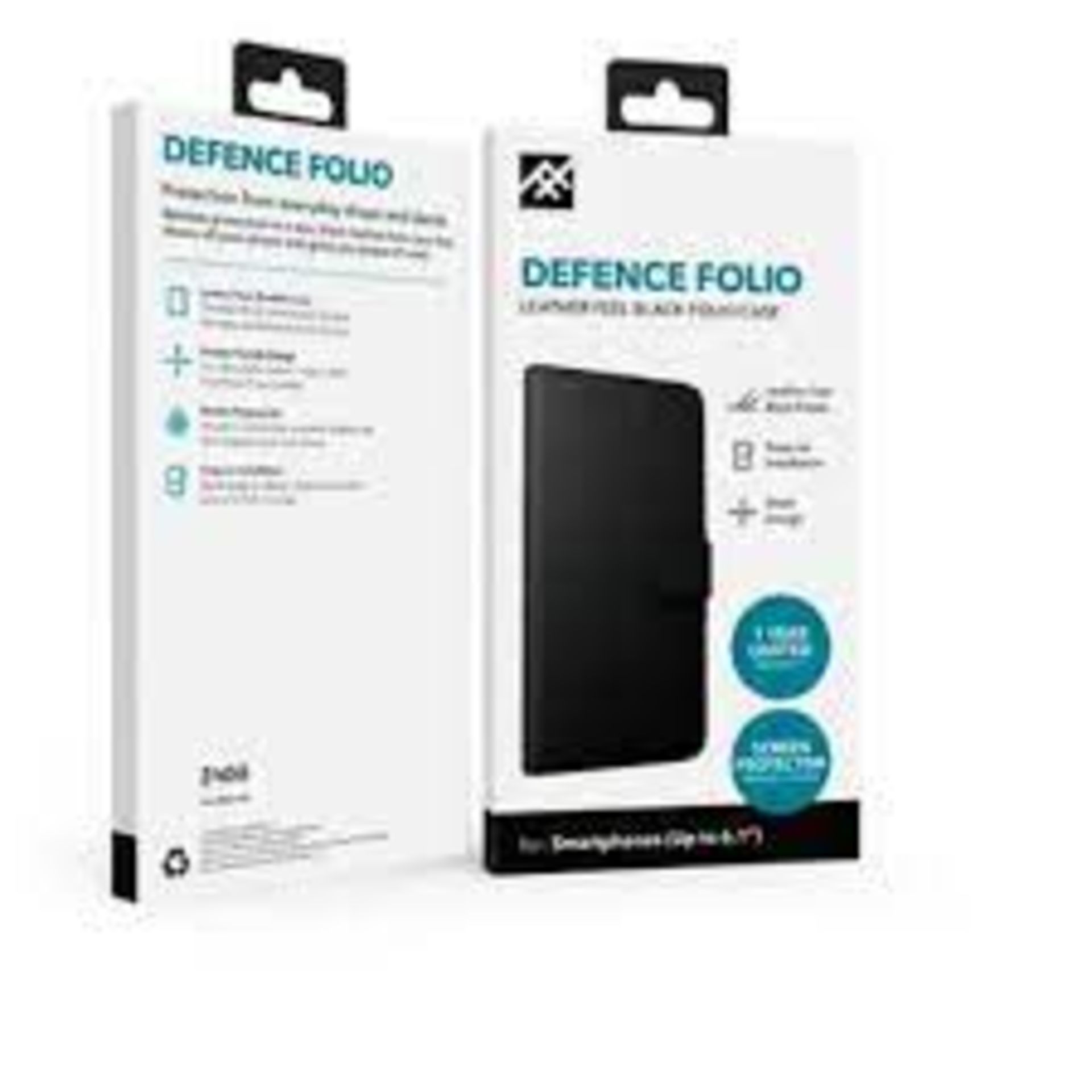 60 X NEW BOXED DEFENCE FOLIO LEATHER FEEL BLACK FOLIO CASES FOR APPLE iPHONE 13 MINI. ROW16RACK