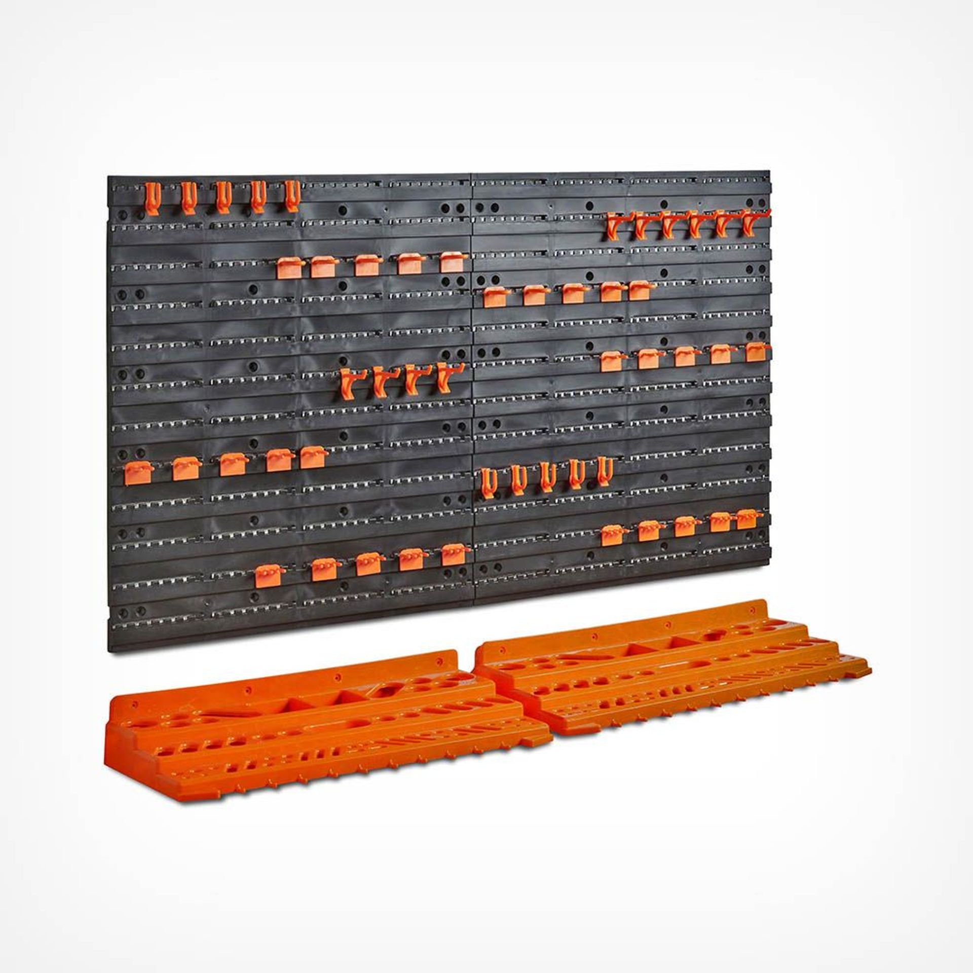 Pegboard & Shelf Tool Organiser. - BI. This unit will keep your tools safe, organised, and readily