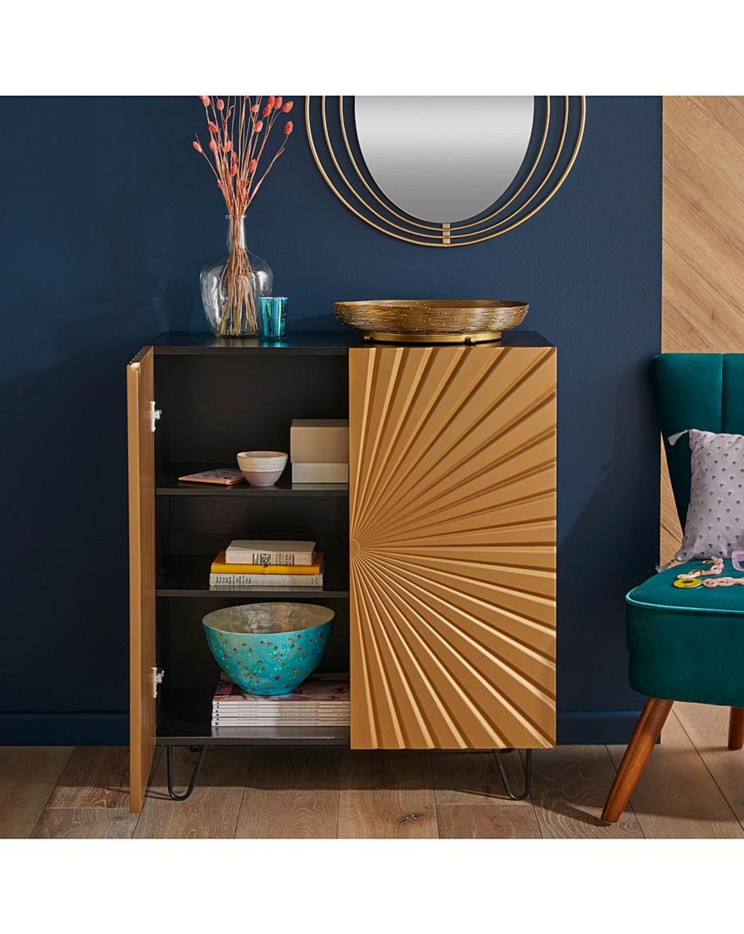 Opulence Sideboard with 2 Doors. RRP £249.99. - SR3. Opulence, the art deco inspired range by - Image 2 of 2