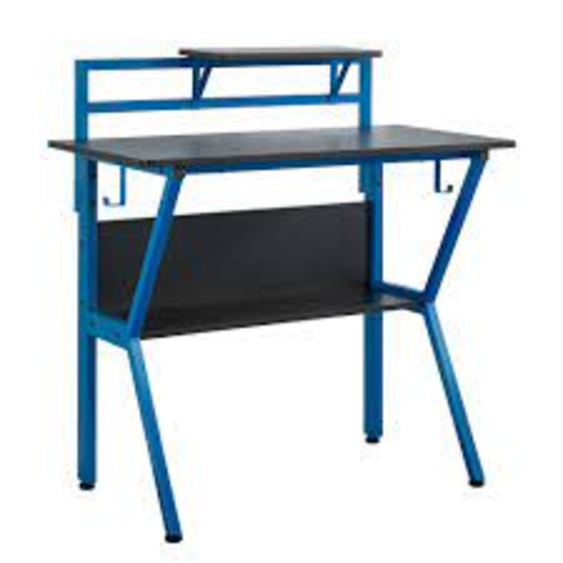 Virtuoso Rogue Black and Blue Gaming Desk - SR3