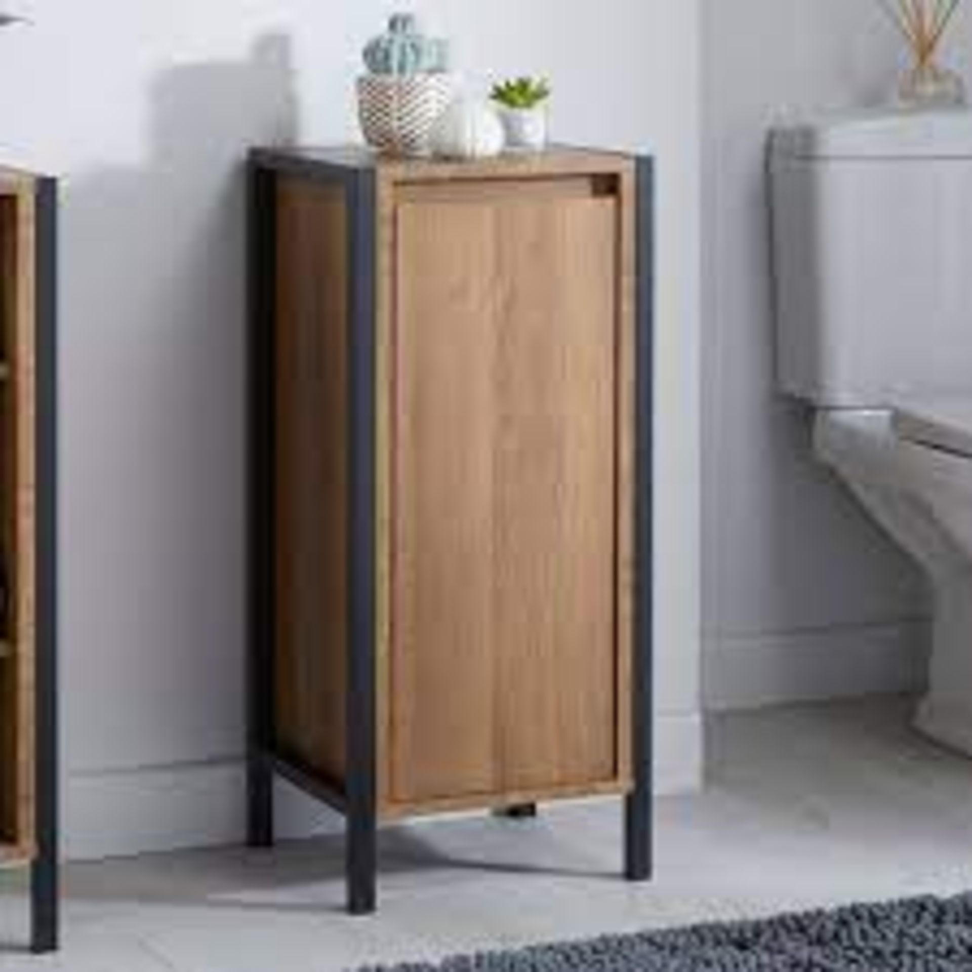 Marion Bathroom Floor Storage Cabinet. - SR3. The Marion Bathroom Single Door Floor Cabinet has