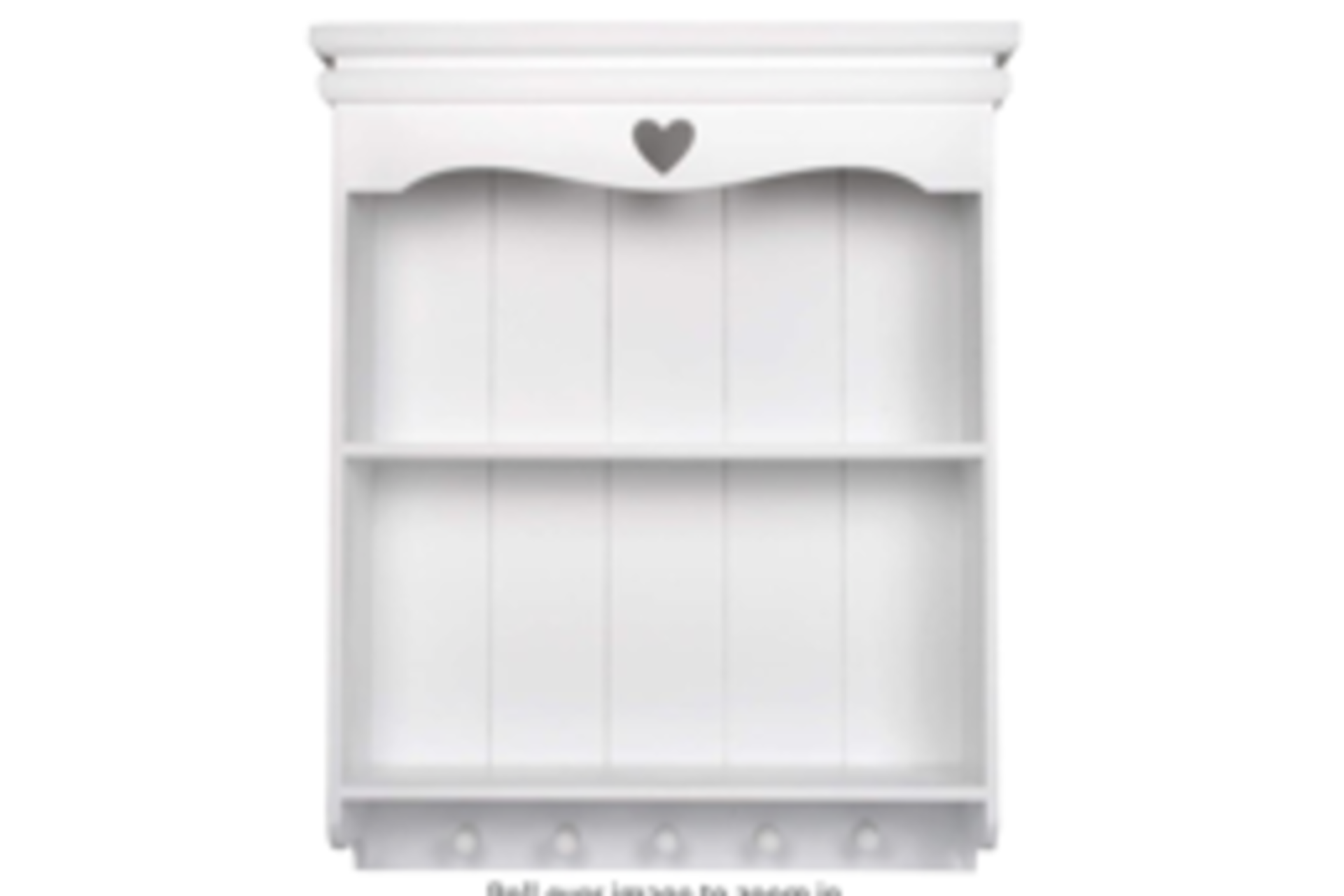 BRAND NEW WHITE MODERN LOVE HEART WALL UNIT (LA017-WH) S1P