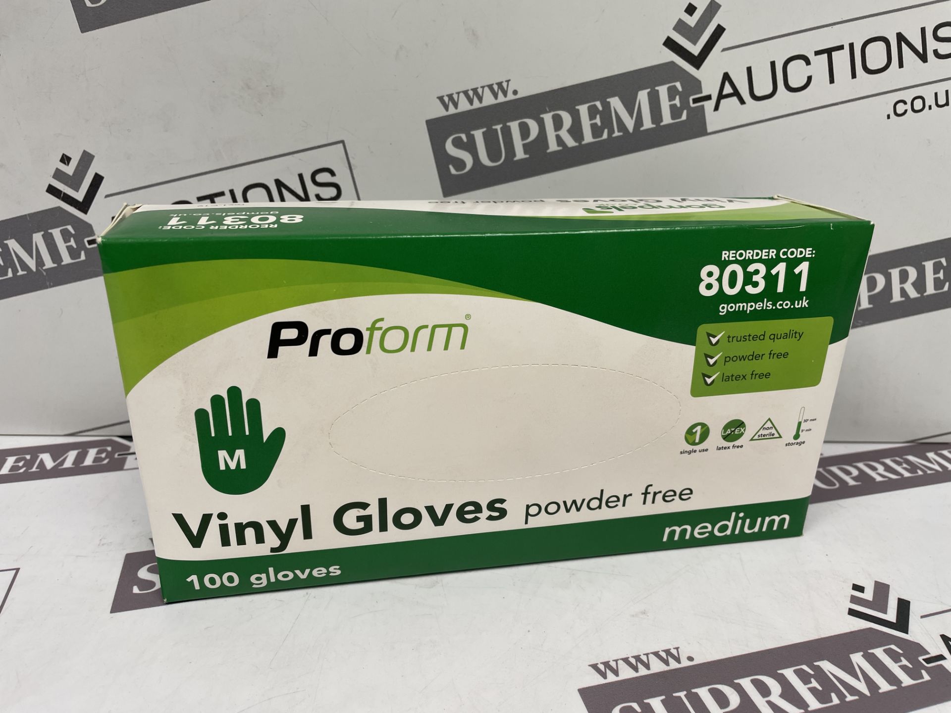 3000 X BRAND NEW PROFORM MEDIUM POWDER FREE VINYL GLOVES R18