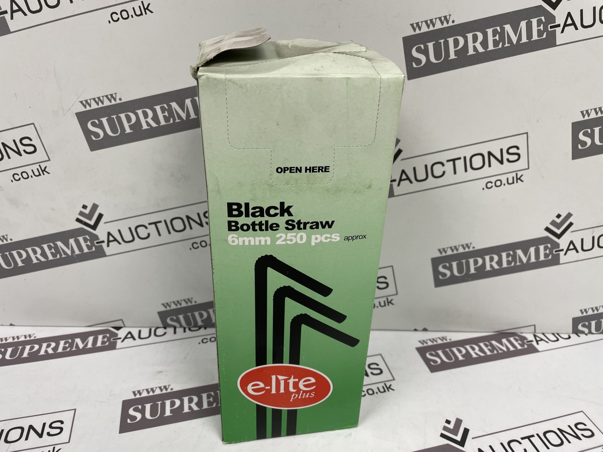 6000 X BRAND NEW ELITE PLUS BLACK BOTTLE STRAWS R18-7