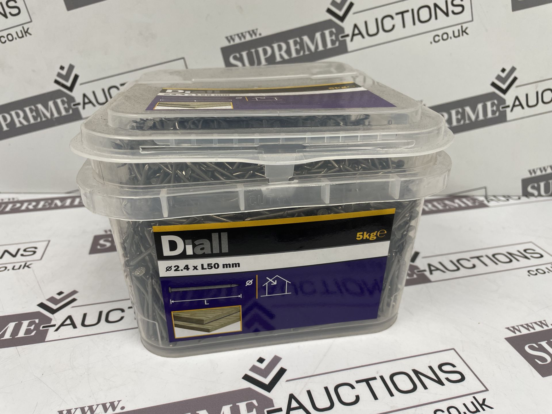 16 X BRAND NEW DIALL ROUND WIRE NAILS 5KG 50MM X 2.4MM R18-3