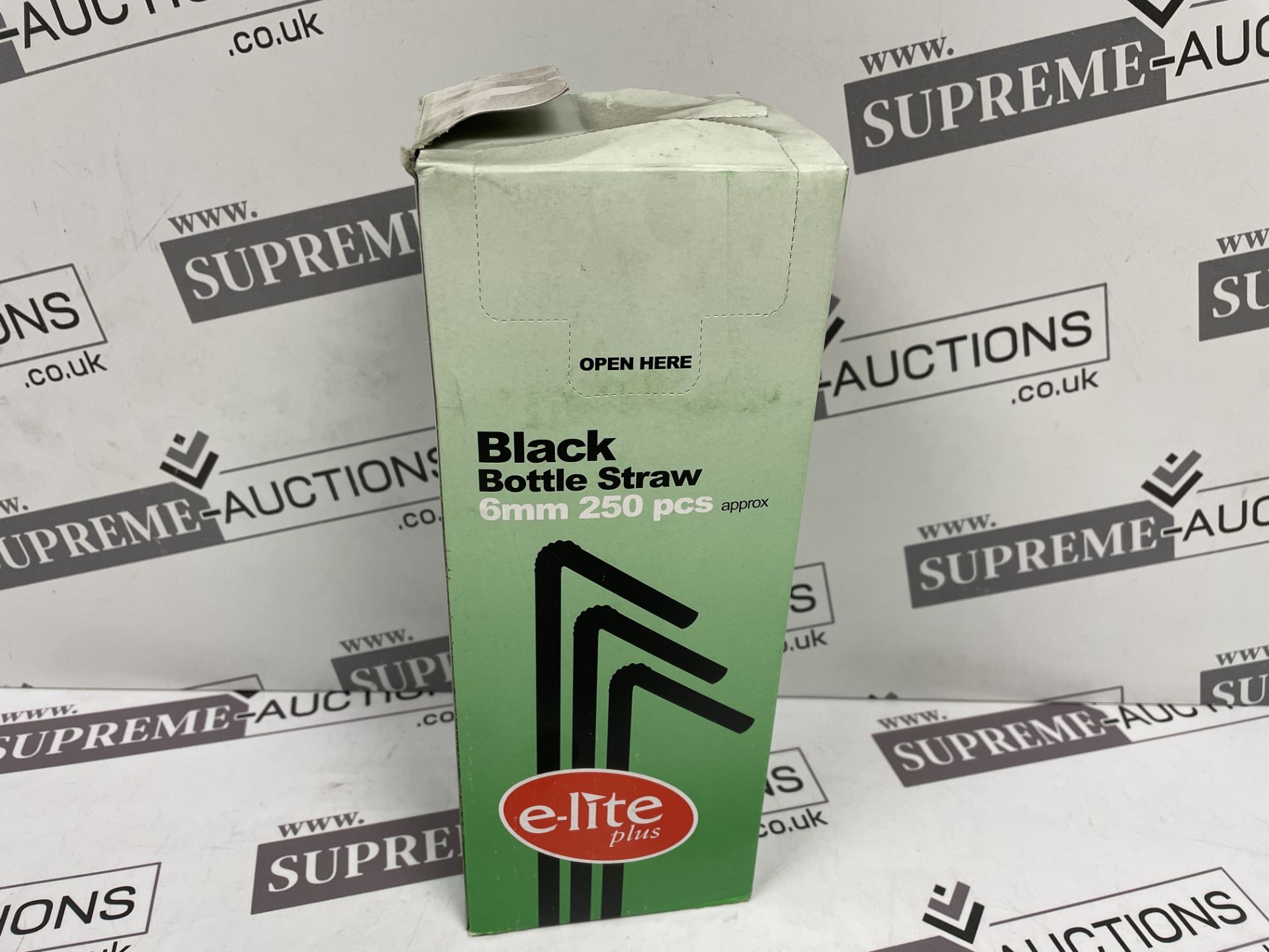 6000 X BRAND NEW ELITE PLUS BLACK BOTTLE STRAWS R18-7