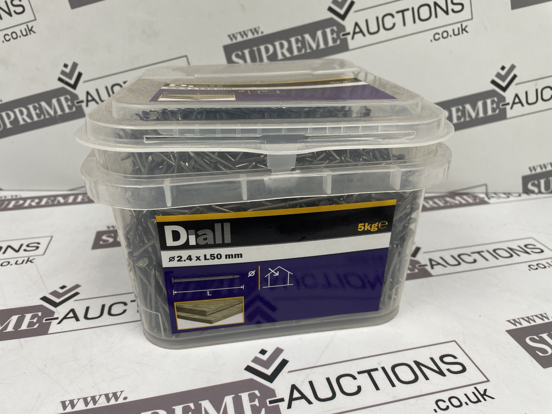 16 X BRAND NEW DIALL ROUND WIRE NAILS 5KG 50MM X 2.4MM R18-3