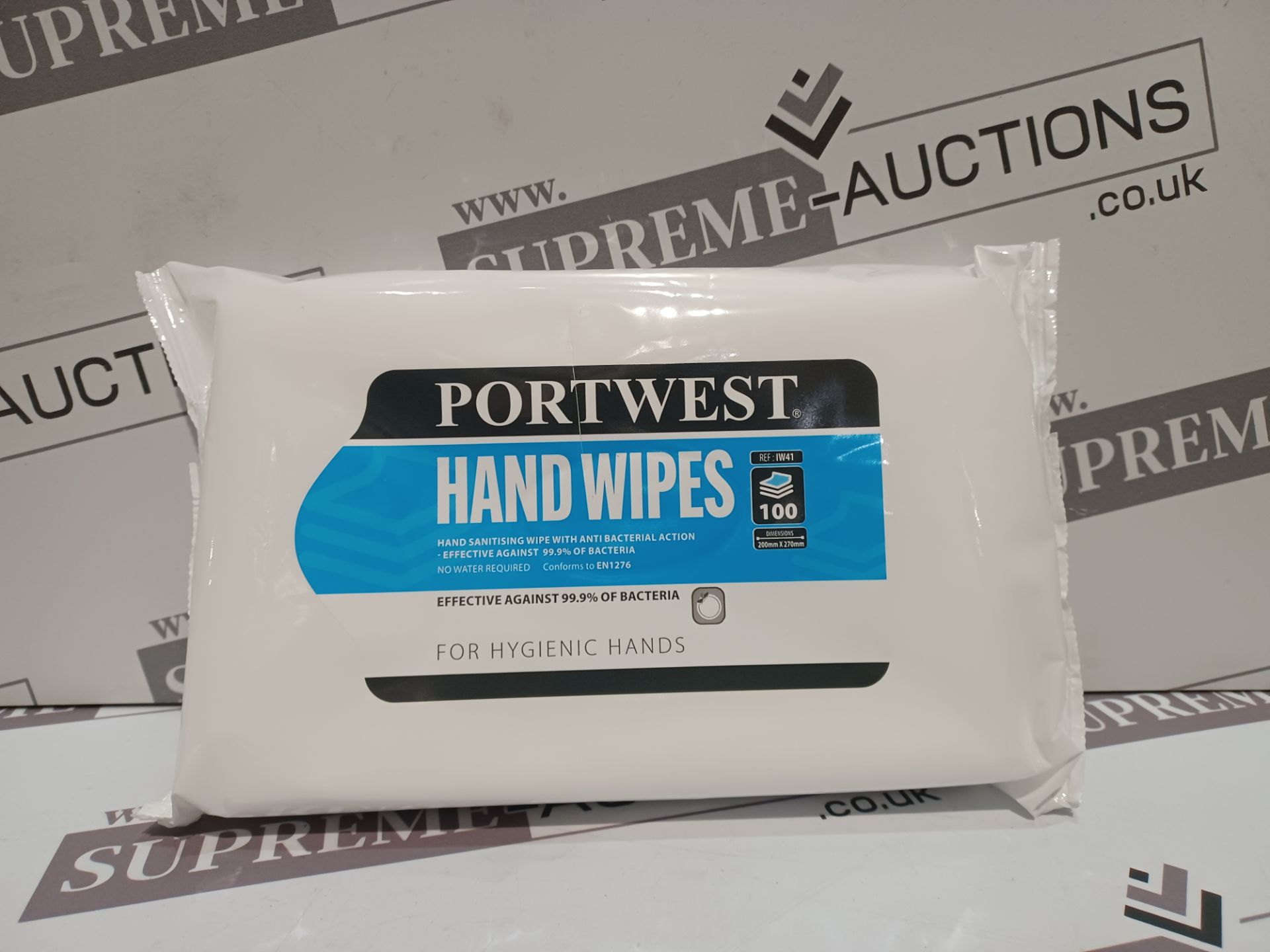 84 X BRAND NEW PACKS OF 100 PORTWEST HAND WIPES R12-11