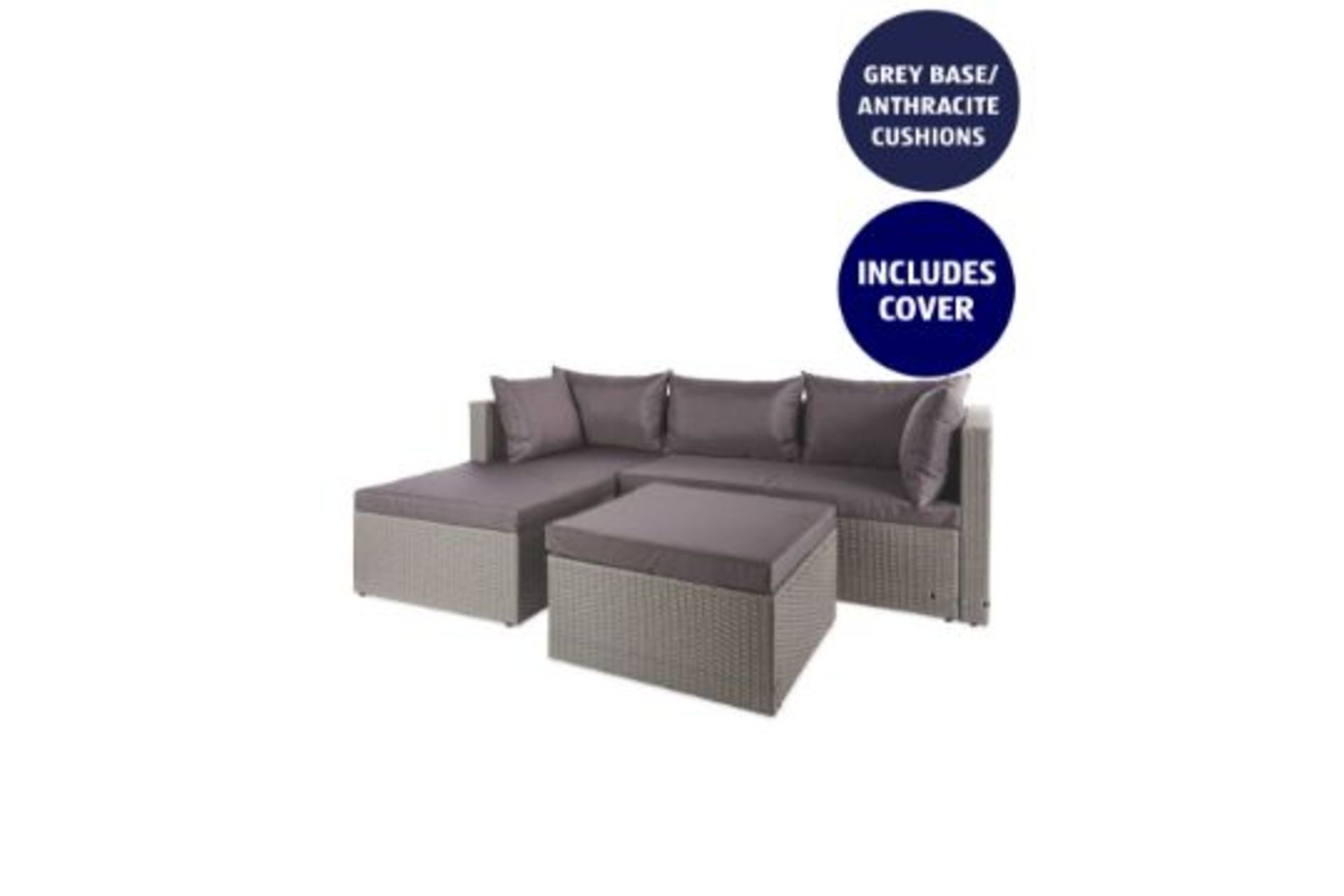 Luxury Rattan Corner Sofa Set. (ROW14). RRP £549.99. With quality weaving, rattan effect wicker