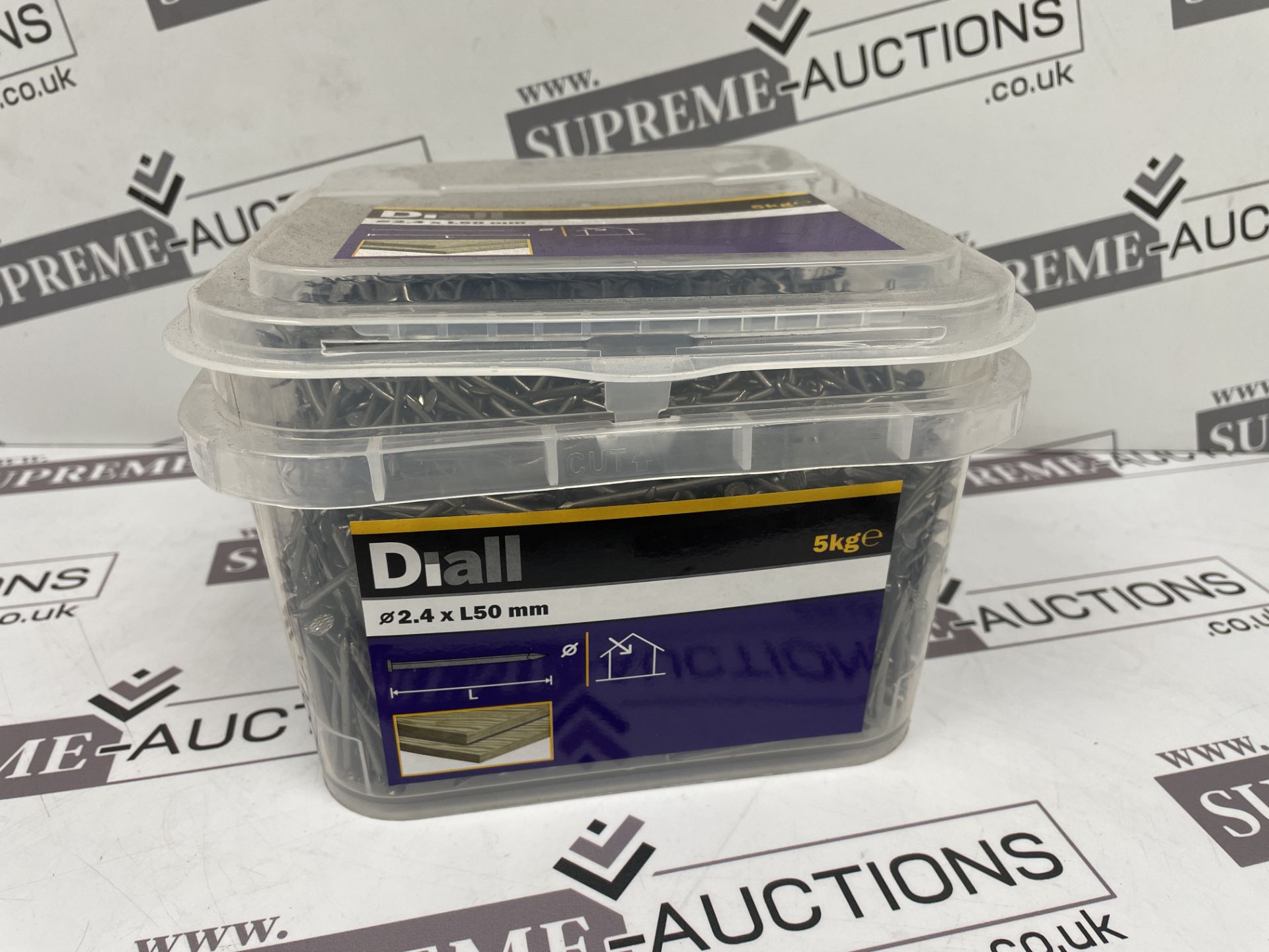 16 X BRAND NEW DIALL ROUND WIRE NAILS 5KG 50MM X 2.4MM R18-3