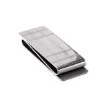 BRAND NEW MONTBLANC Sartorial Stainless Steel Check Pattern Essential Money Clip (853) RRP £325