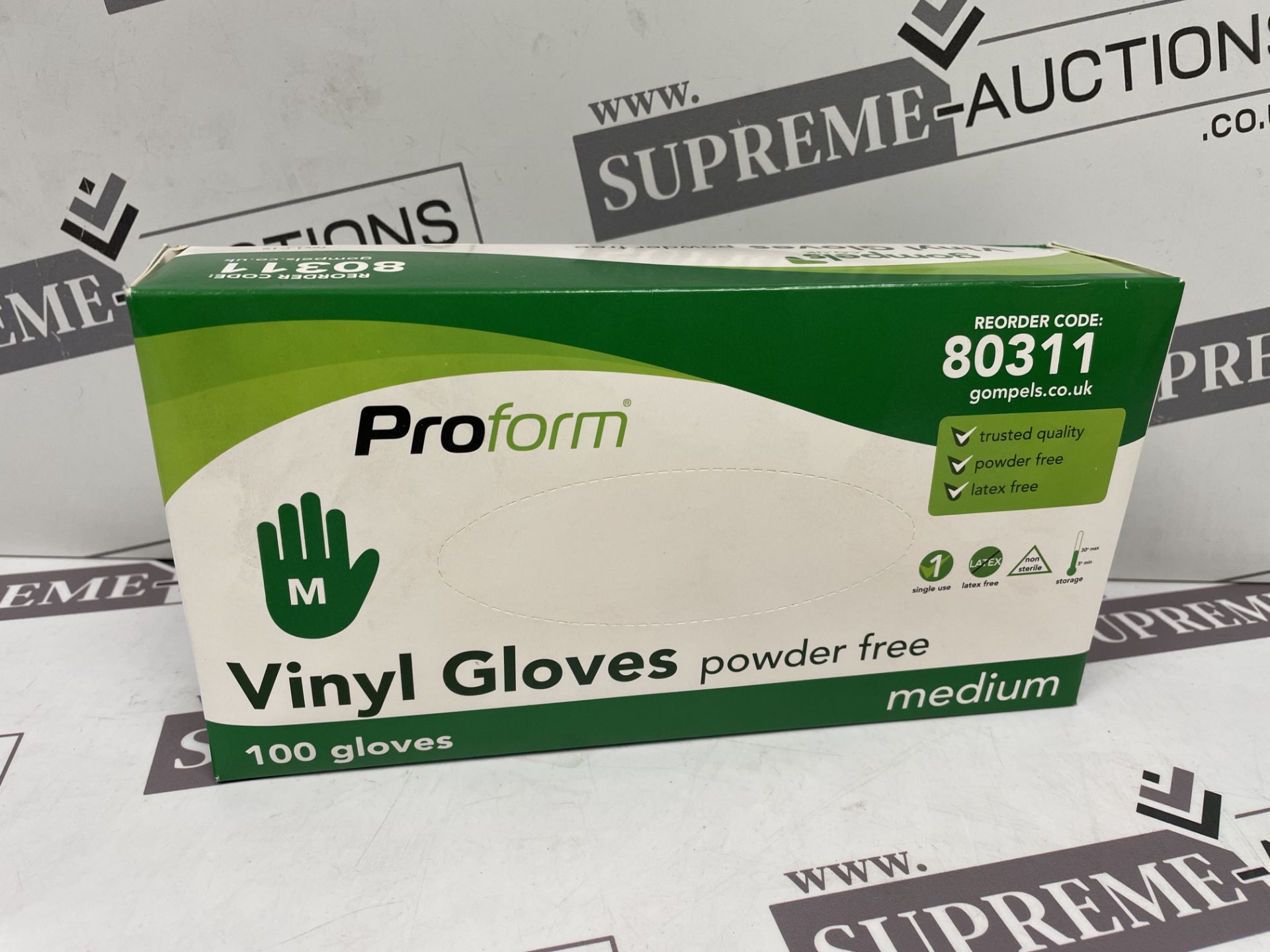 3000 X BRAND NEW PROFORM MEDIUM POWDER FREE VINYL GLOVES R18