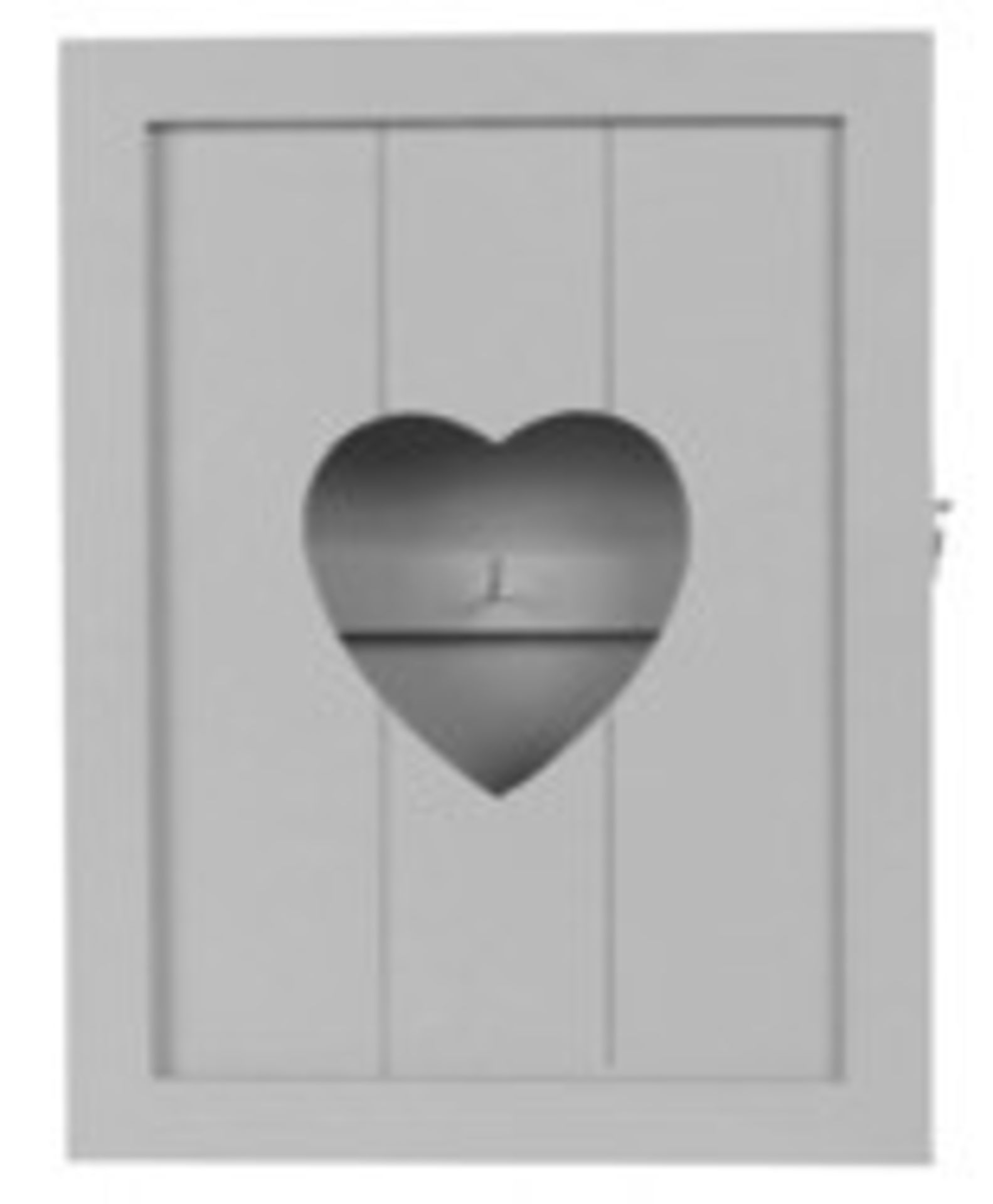 6 X BRAND NEW WHITE LOVE HEART KEY CABINETS (LA003-WH) S1P - Image 2 of 2