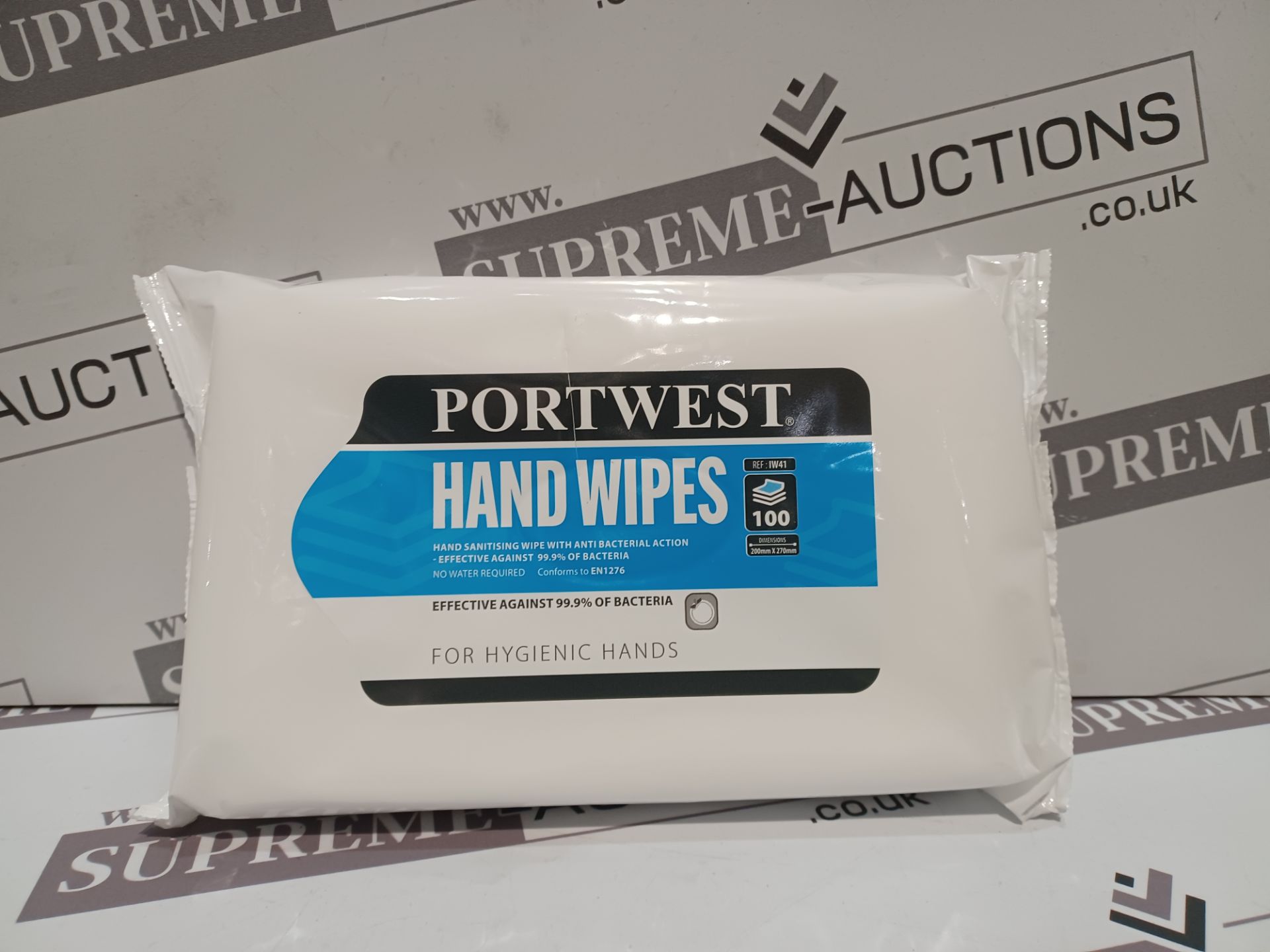 84 X BRAND NEW PACKS OF 100 PORTWEST HAND WIPES R12-11