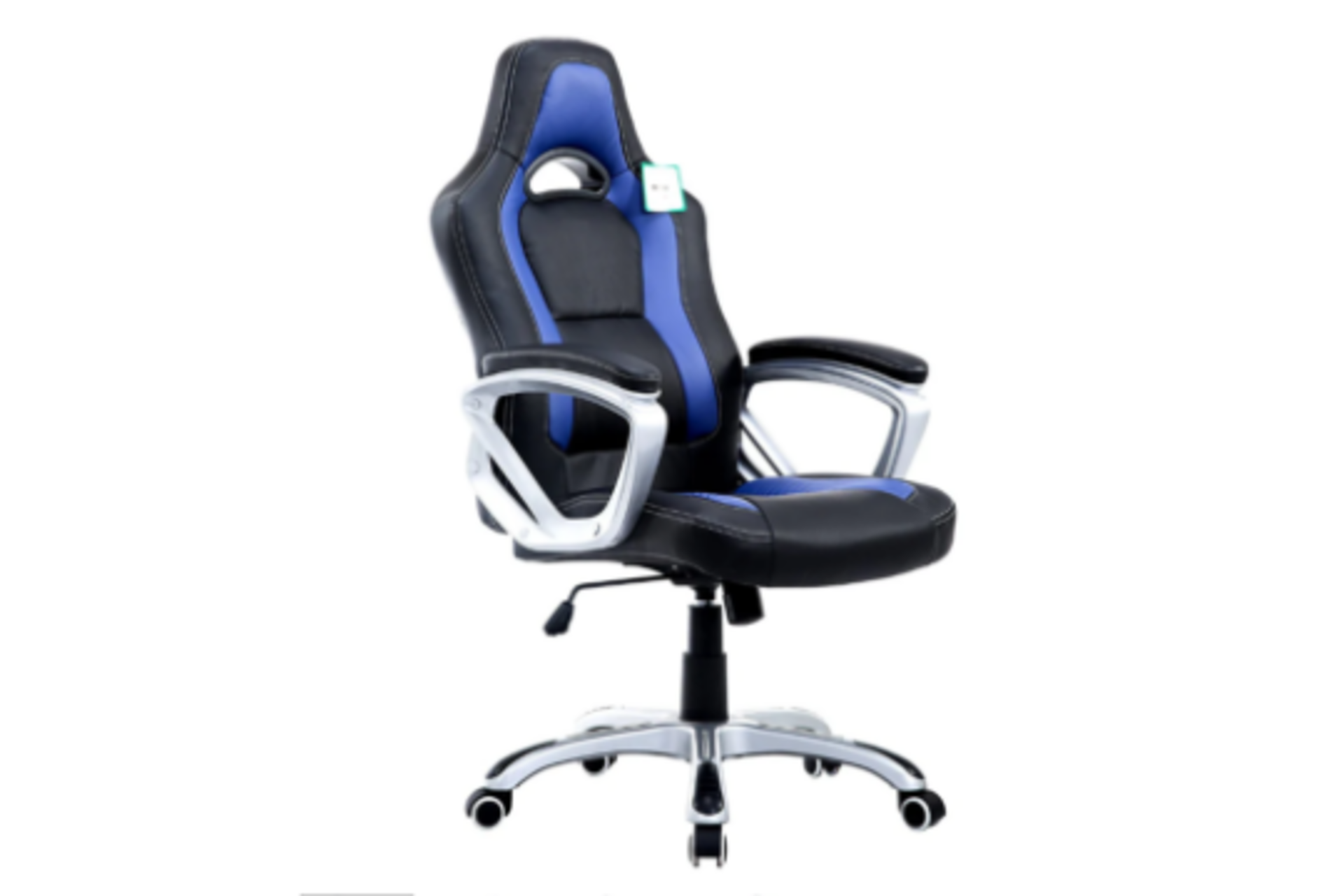 DaAls Racing Sport Swivel Office Chair in Black & Blue - SR4