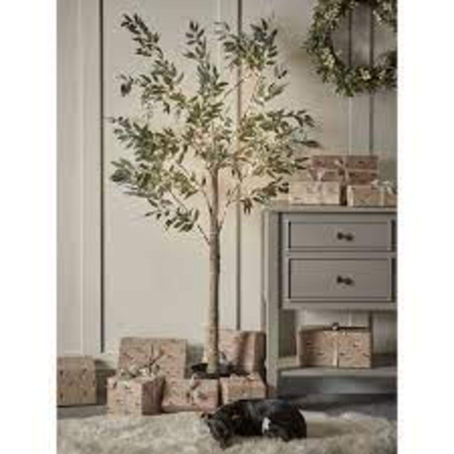 Cox & Cox Indoor Outdoor Light Up Faux Olive Tree - R3