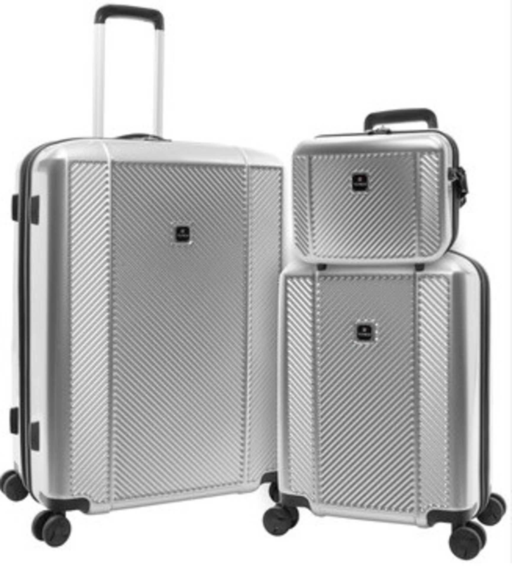 Pallet To Contain 16 x New Boxed 3 Piece Sets of TAG Spectrum Hardside Luggage Set. (SILVER). RRP £ - Image 4 of 4