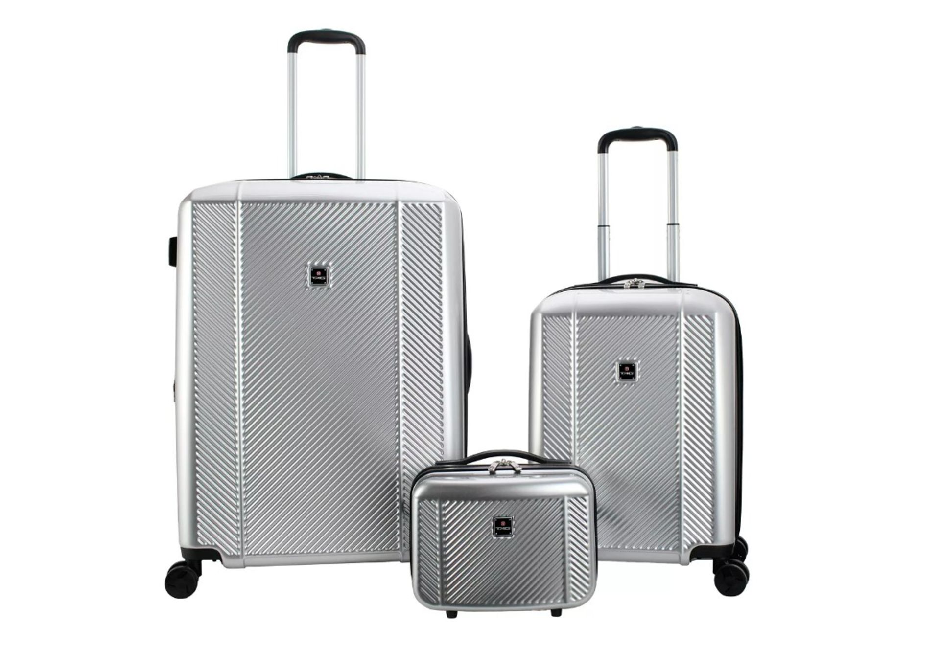 Pallet To Contain 16 x New Boxed 3 Piece Sets of TAG Spectrum Hardside Luggage Set. (SILVER). RRP £ - Image 3 of 4