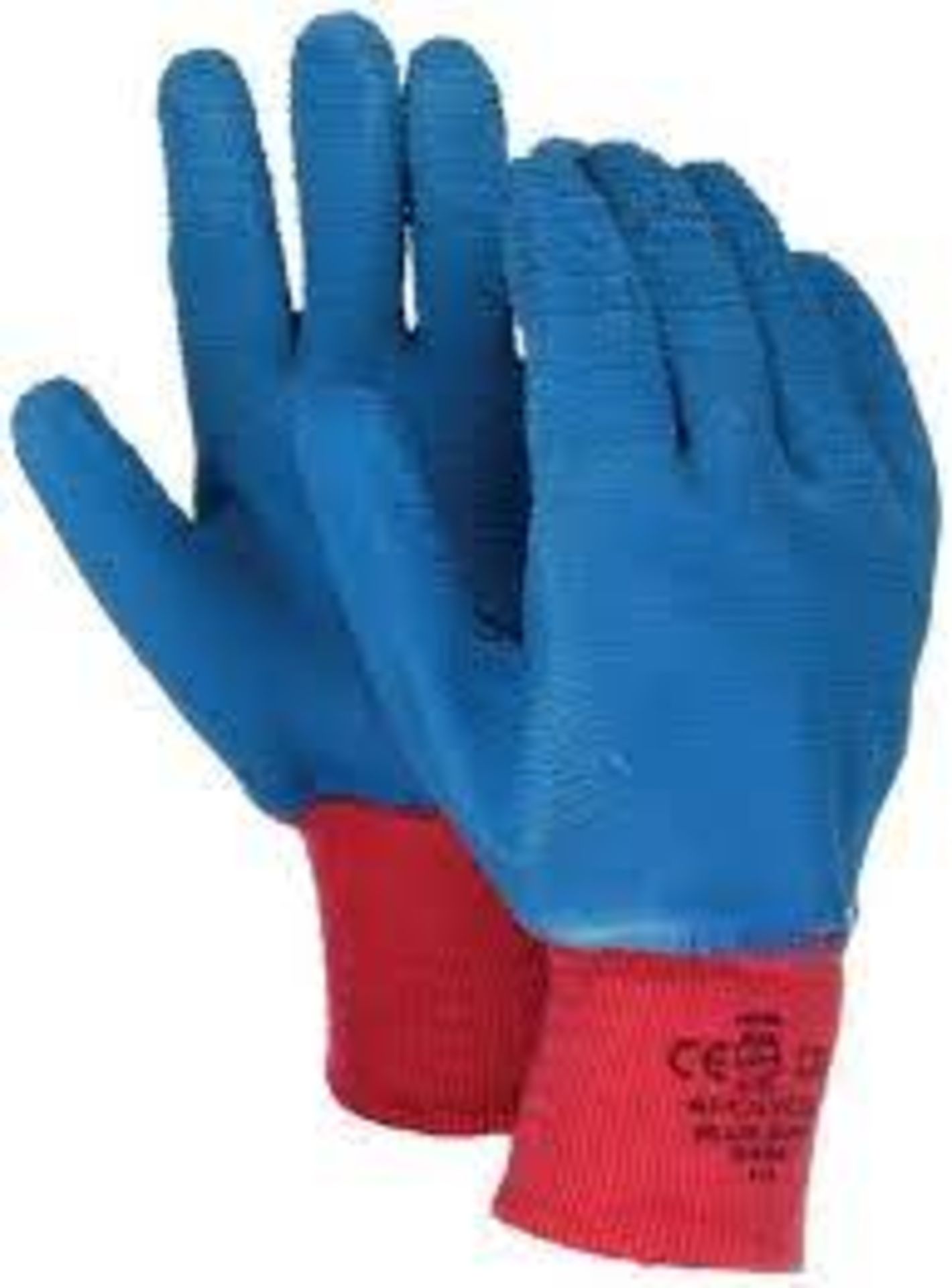 500 X BRAND NEW POLYCO BLUE GRIP WORK GLOVES 840 SIZE 8 RRP £5.50 EACH