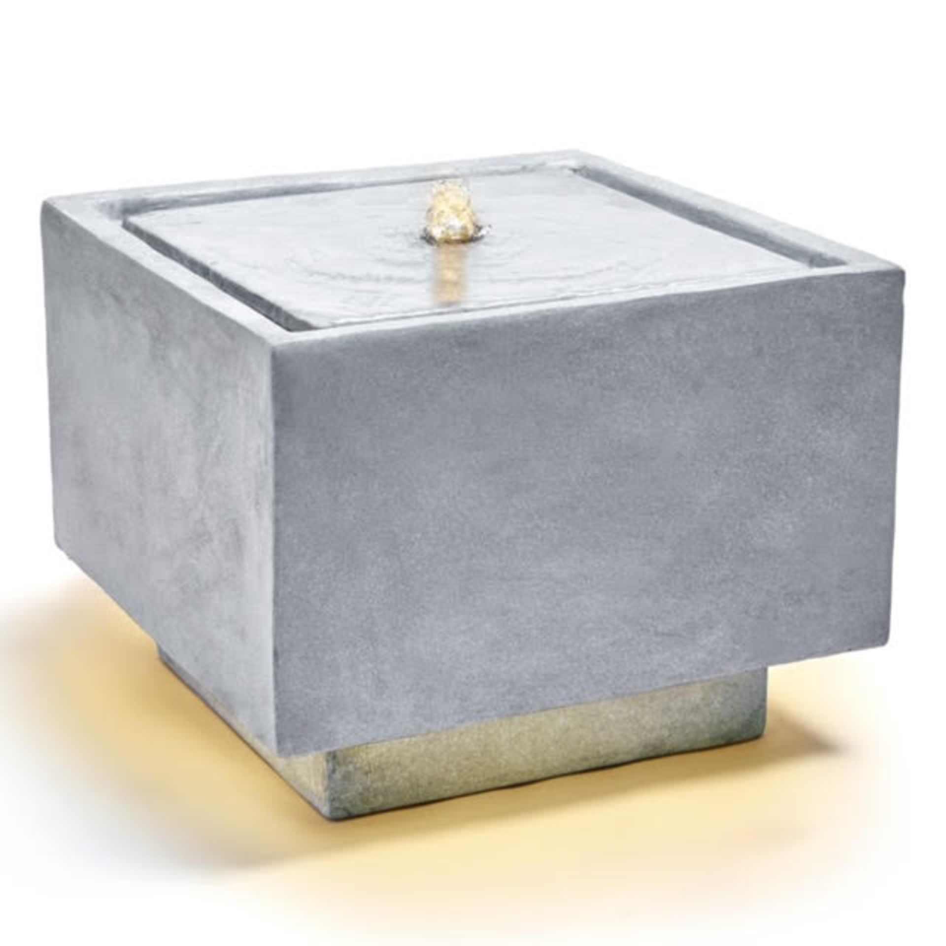 New & Boxed LED Grey Cube Water Feature. RRP £349.99. (REF718) Square Water Feature, Indoor/ - Image 4 of 7