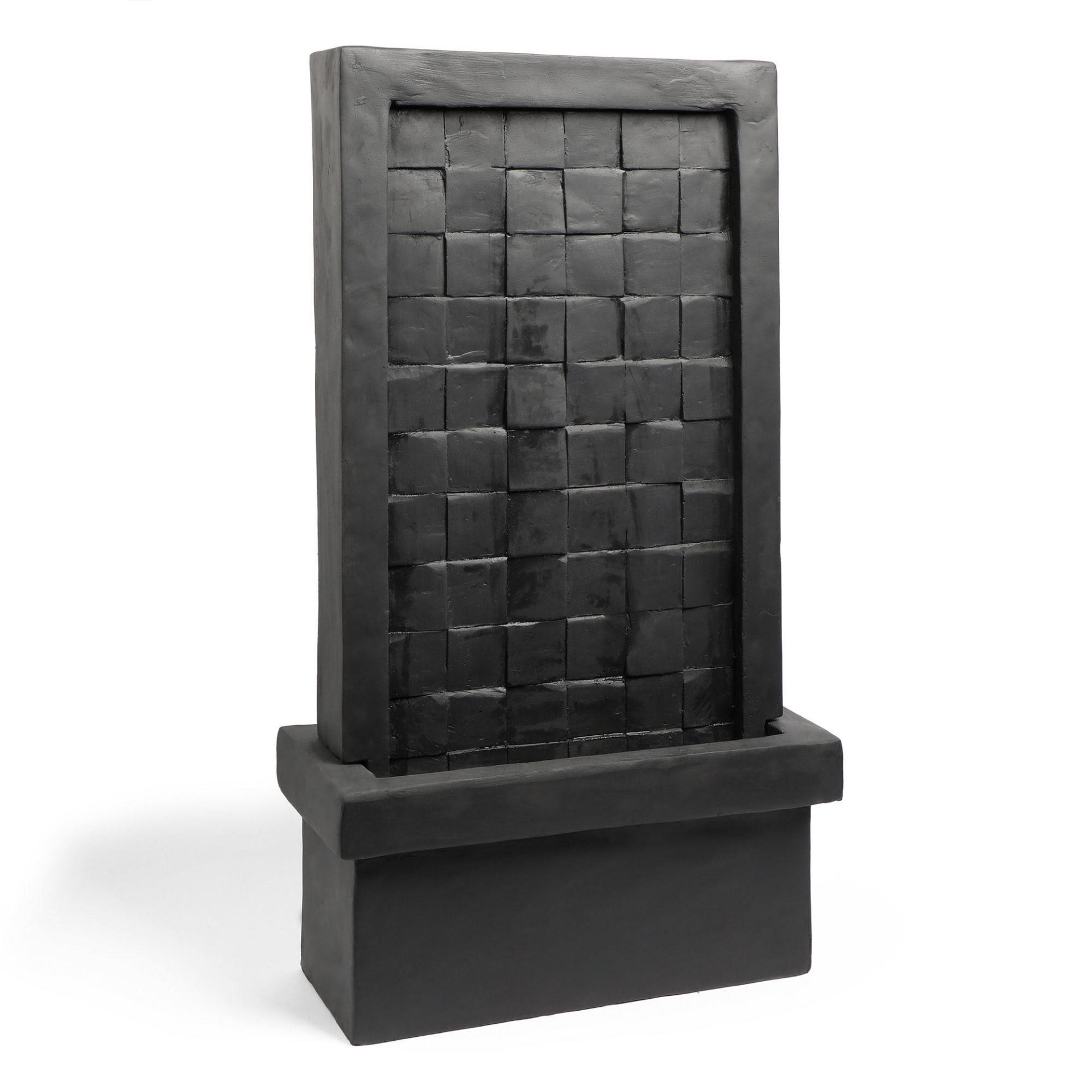 New & Boxed Tiled Waterfall Water Feature - Tall LED Wall Lit Cascading Water Fountain. RRP £349.99. - Image 4 of 6