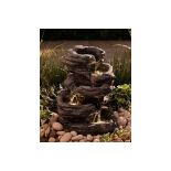 New & Boxed Garden 5-Tier Natural Rock Water Feature. RRP £239.99 (REF717). – Indoor/Outdoor