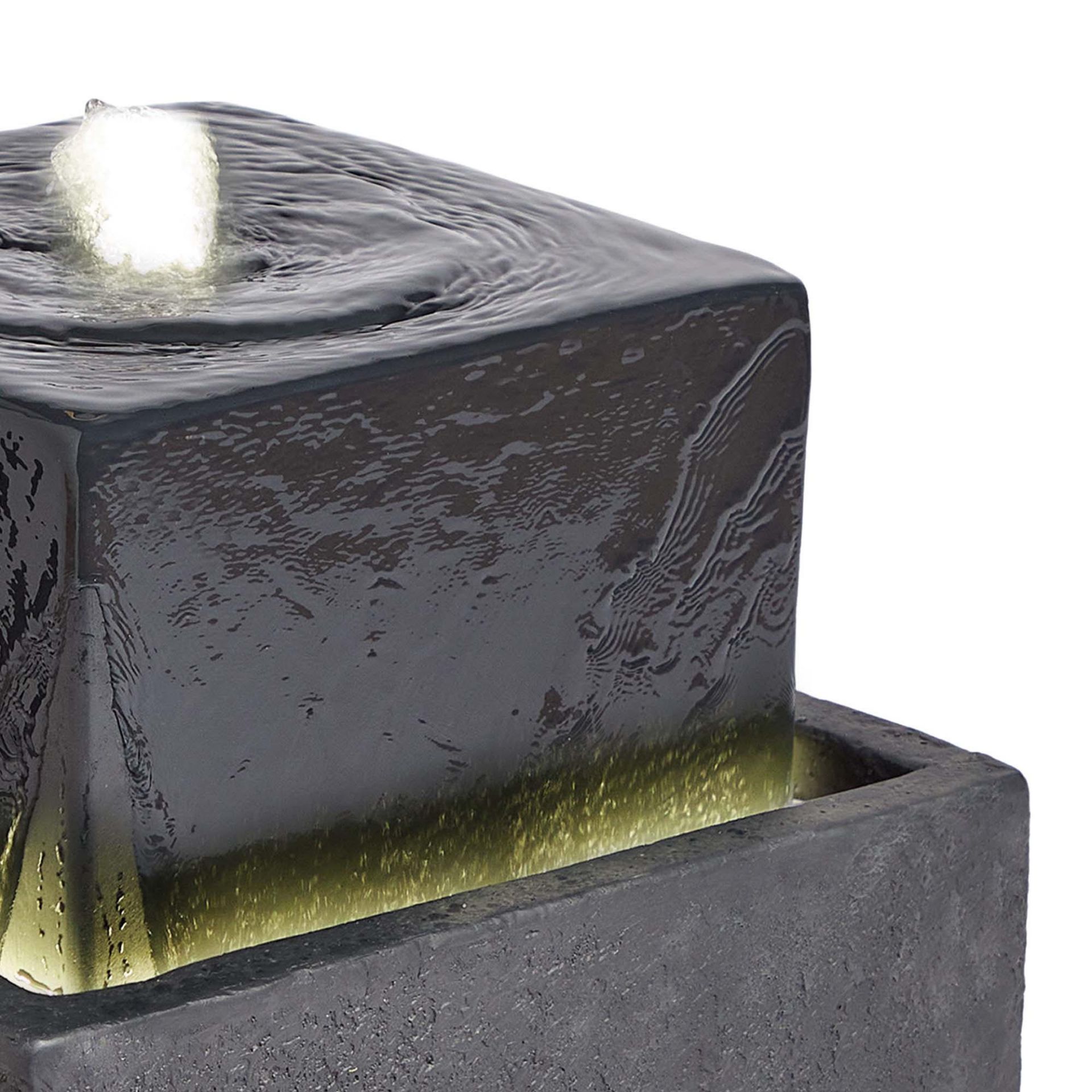 New & Boxed Square 2 Tier Water Feature. RRP £299.99. (REF671) – Indoor and Outdoor Cascading - Image 3 of 7