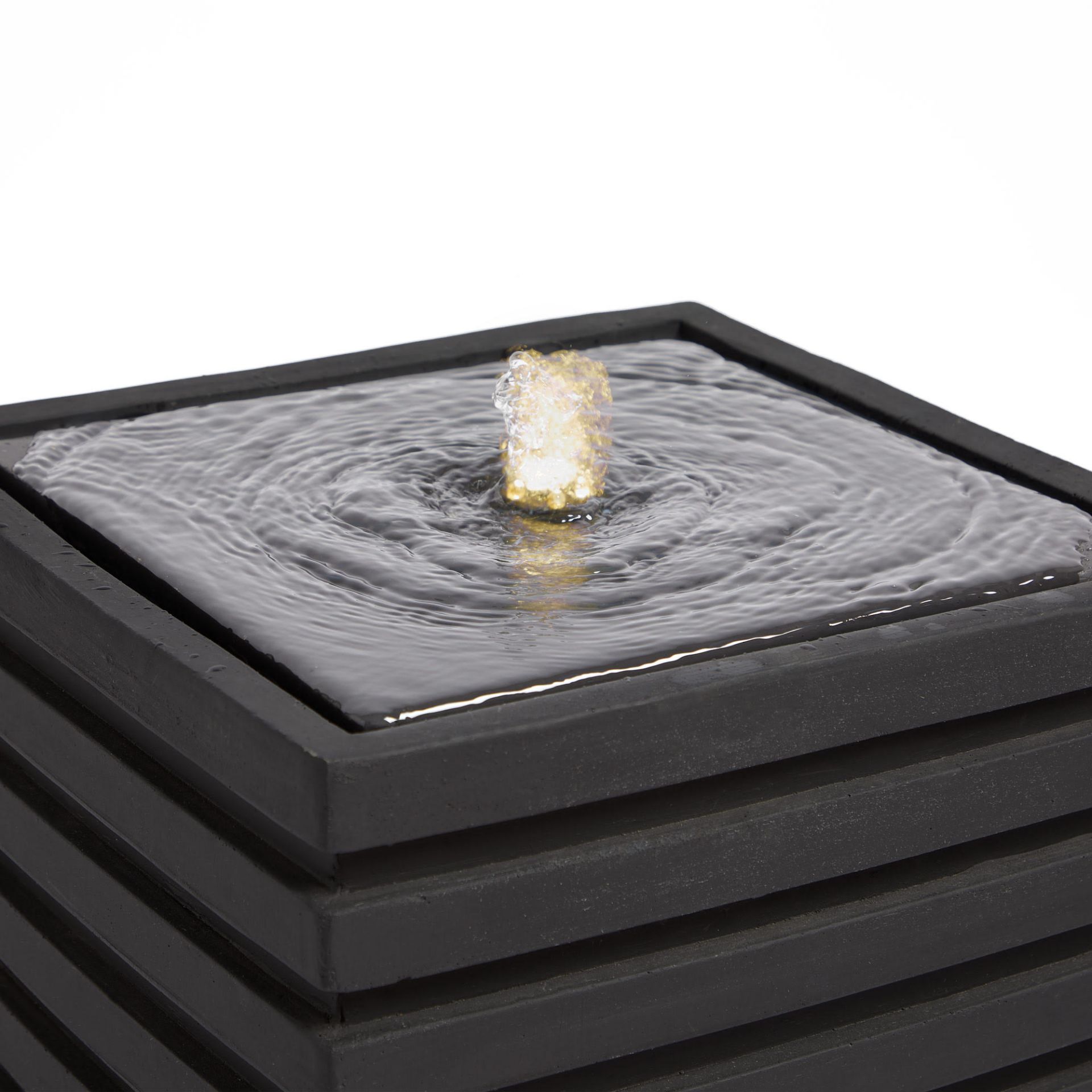 Trade Lot 5 x New & Boxed LED Ribbed Cube Water Feature. RRP £299.99. (REF723) Indoor/Outdoor - Image 6 of 7
