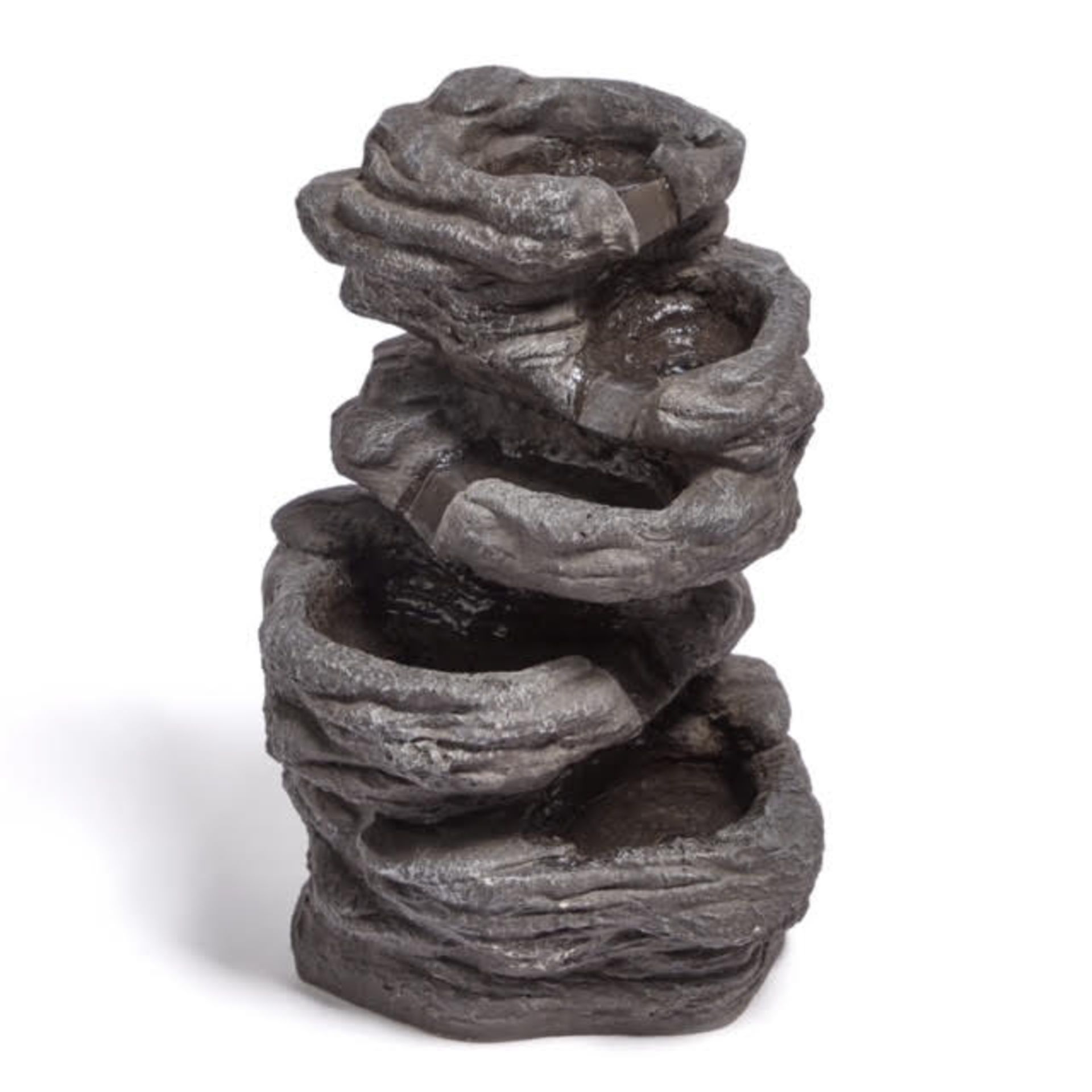 Trade Lot 5 x New & Boxed Garden 5-Tier Natural Rock Water Feature. RRP £239.99 (REF717). – Indoor/ - Image 4 of 4