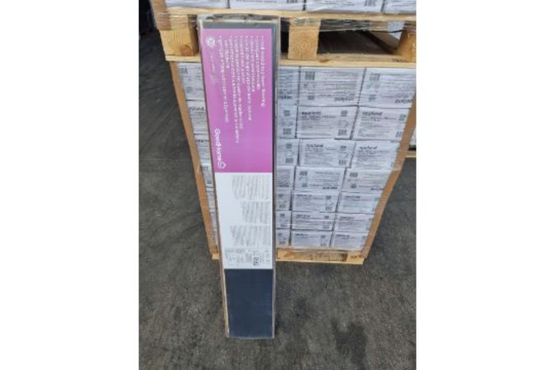 PALLET TO CONTAIN 28 X NEW SEALED PACKS OF Opplend Black Oak Real Wood Top layer Flooring. Each pack - Image 3 of 7