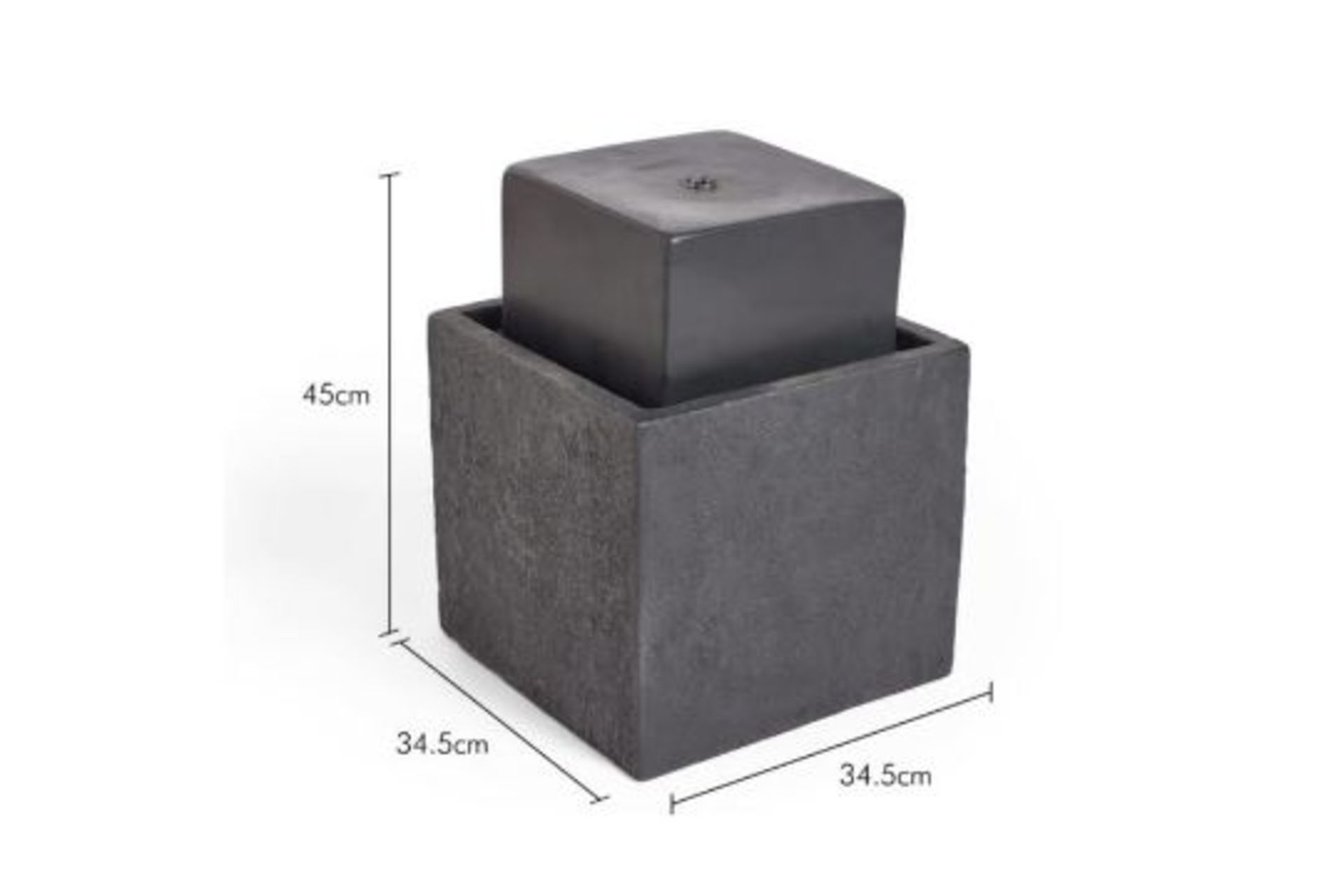 Trade Lot 8 x New & Boxed Square 2 Tier Water Feature. RRP £299.99. (REF671) – Indoor and Outdoor - Image 2 of 3