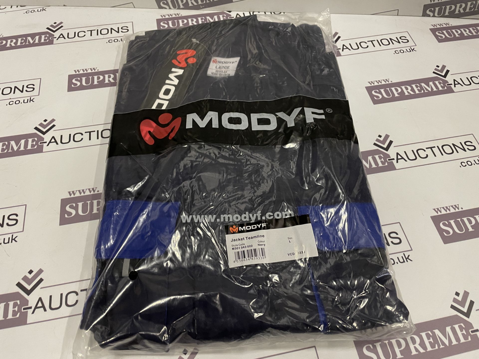 8 X BRAND NEW MODYF JACKET TEAMLINE NAVY SIZE LARGE S2