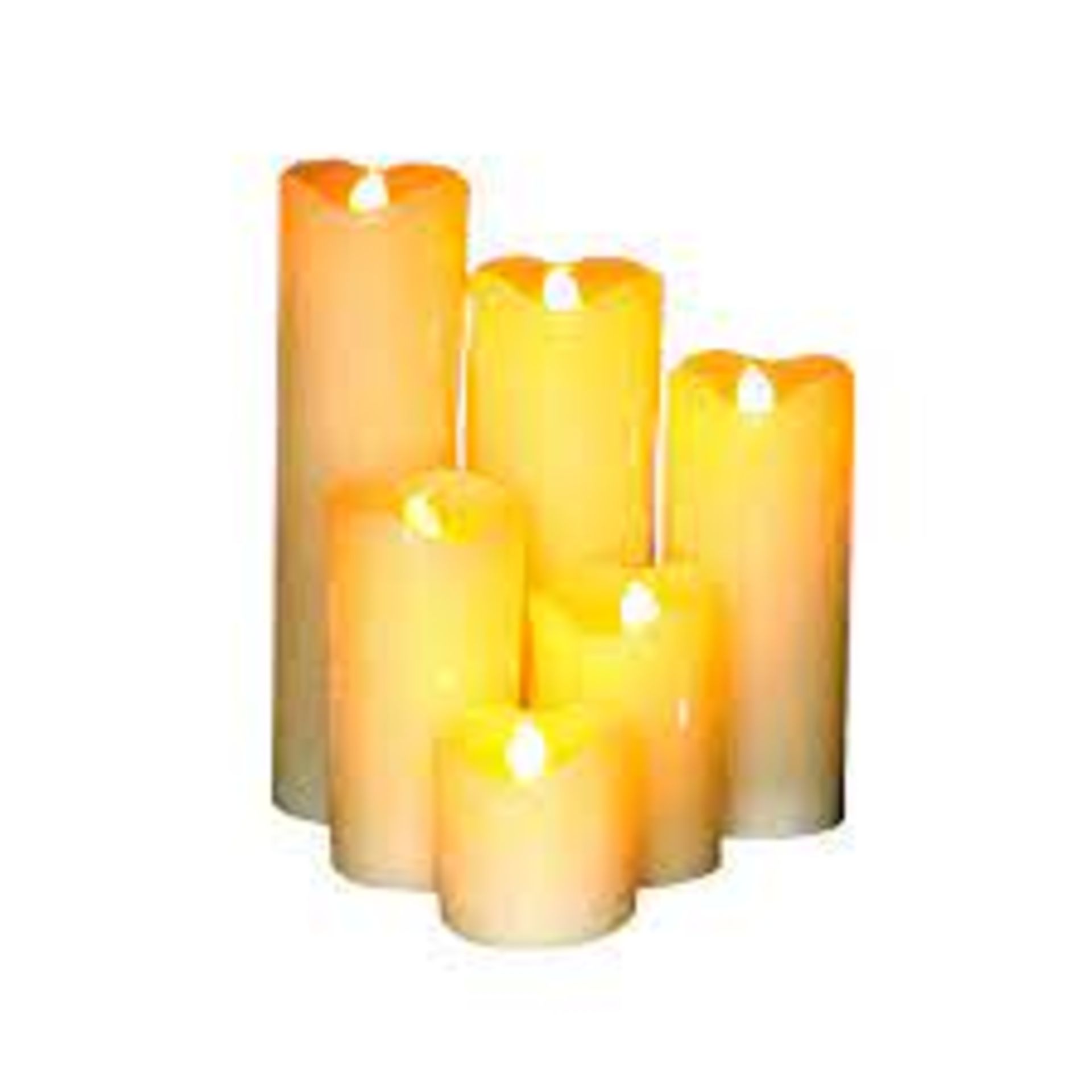 7 X BRAND NEW PACKS OF 6 Real Wax Flameless Battery Operated LED Candles RRP £35 EACH (4020) R11-7