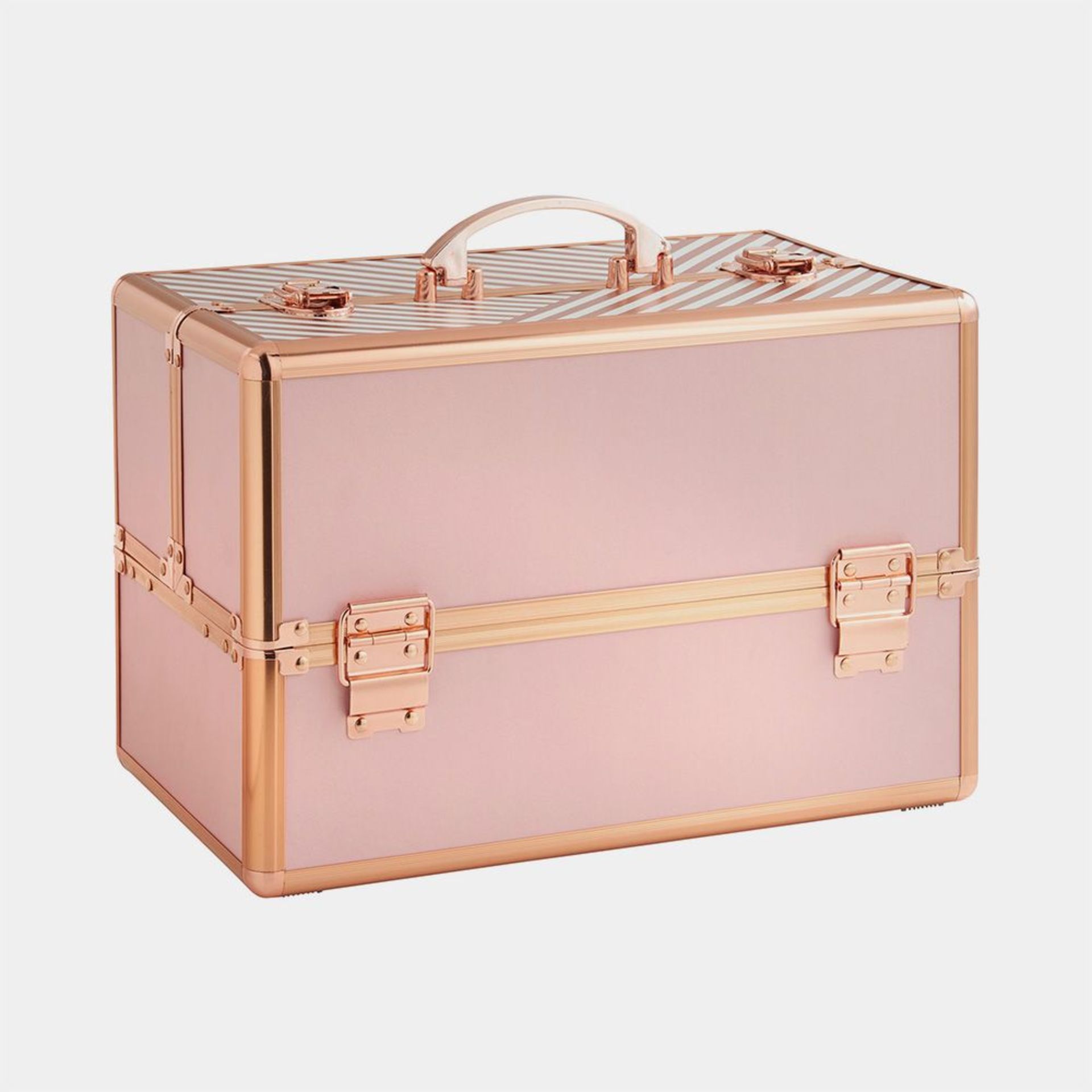 3 x New & Boxed Beautify Large Blush Pink Makeup Case. RRP £49.99 each. (4010129). House all your - Image 4 of 5