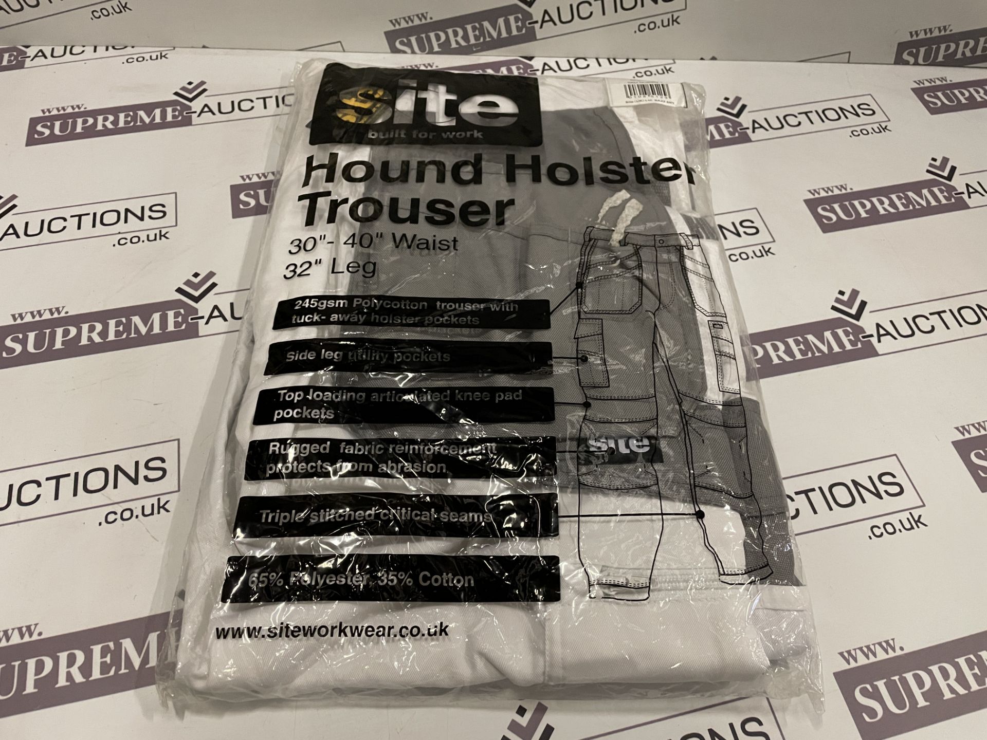 8 X BRAND NEW SITE HOUND HOLSTER WORK TROUSERS SIZE 30-40 S2