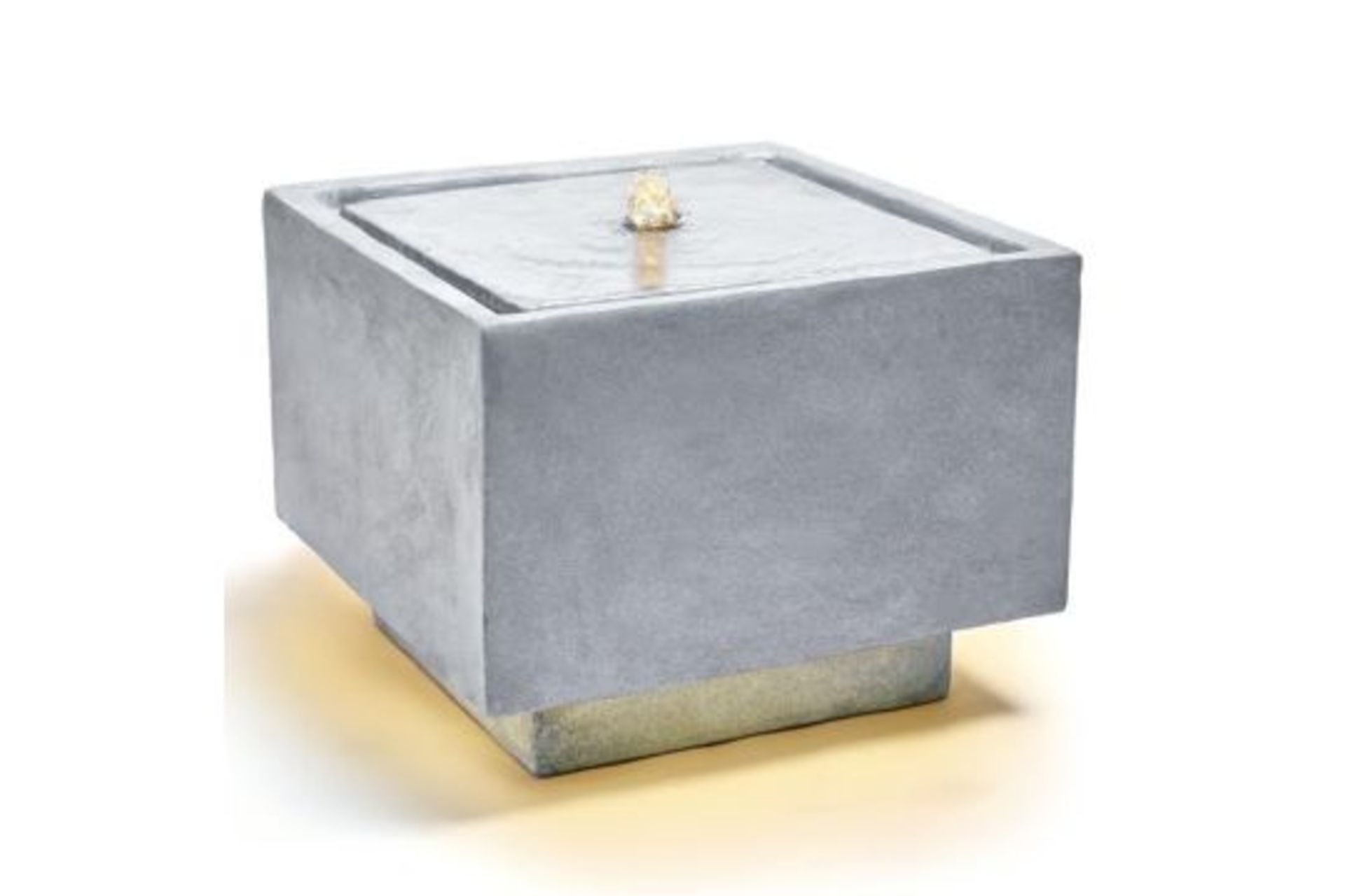 Trade Lot 8 x New & Boxed LED Grey Cube Water Feature. RRP £349.99. (REF718) Square Water Feature,