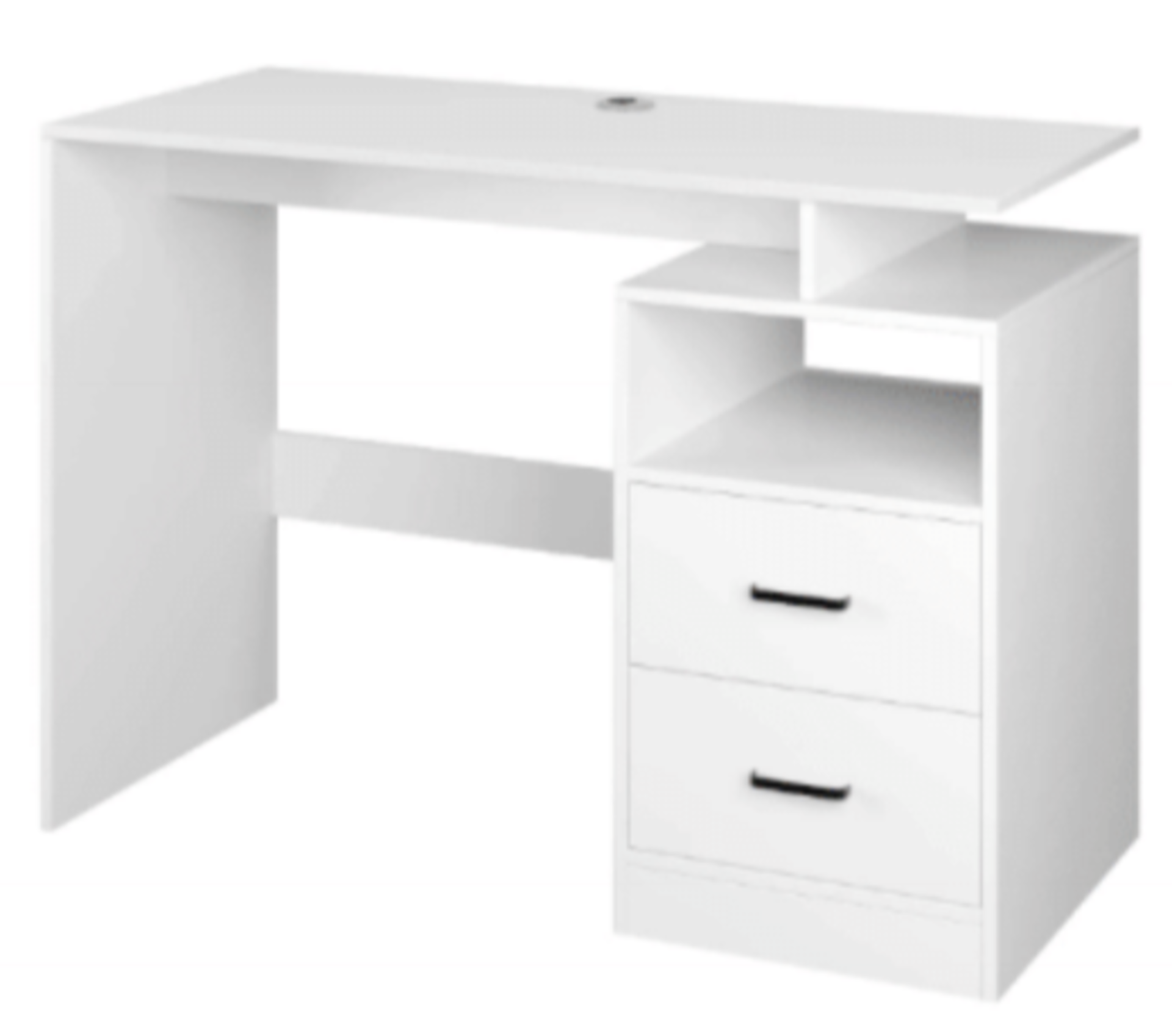 BRAND NEW WHITE 2 DRAWER COMPUTER DESK RRP £249 (6781-2)