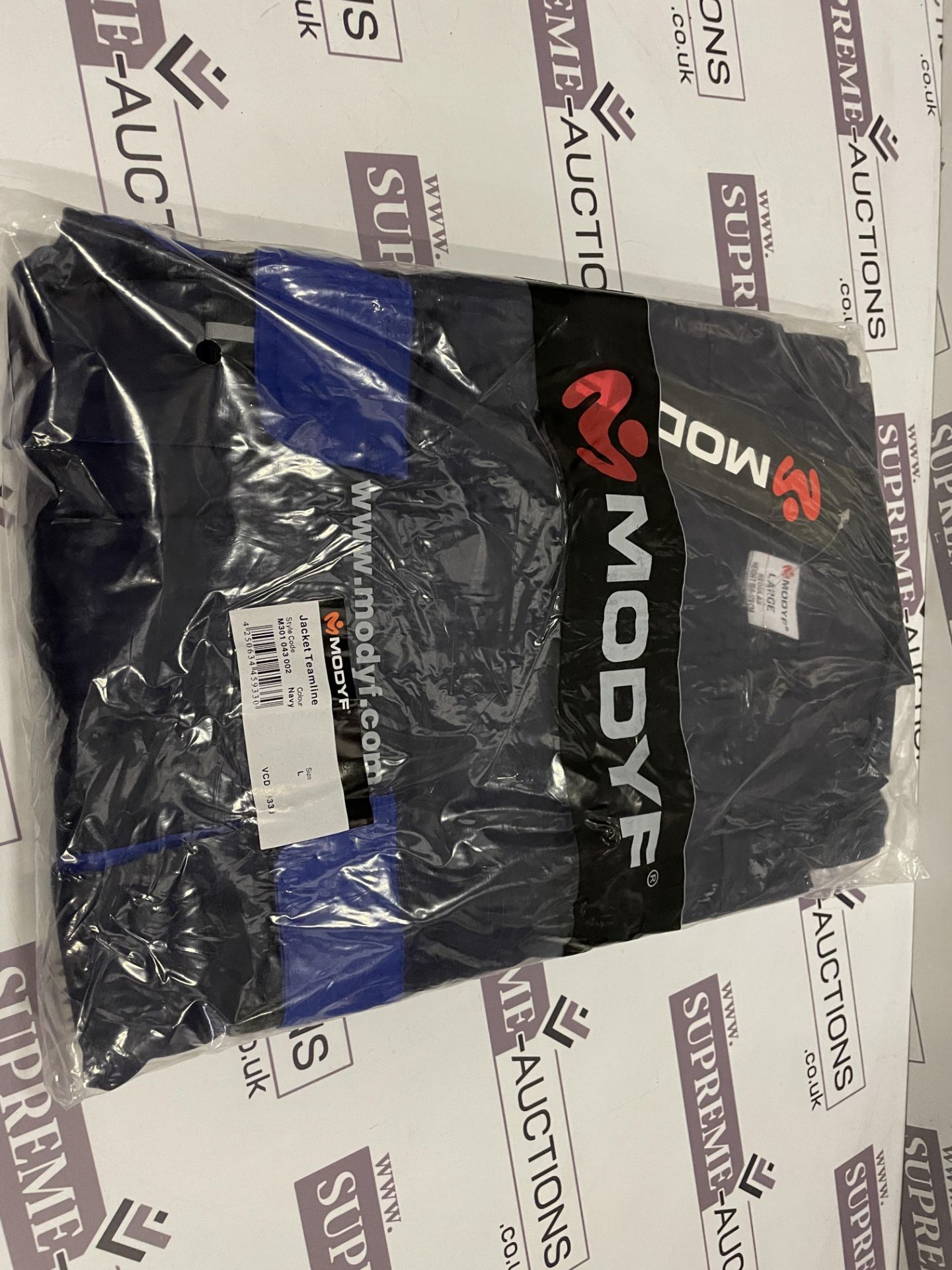 8 X BRAND NEW MODYF JACKET TEAMLINE NAVY SIZE LARGE S2