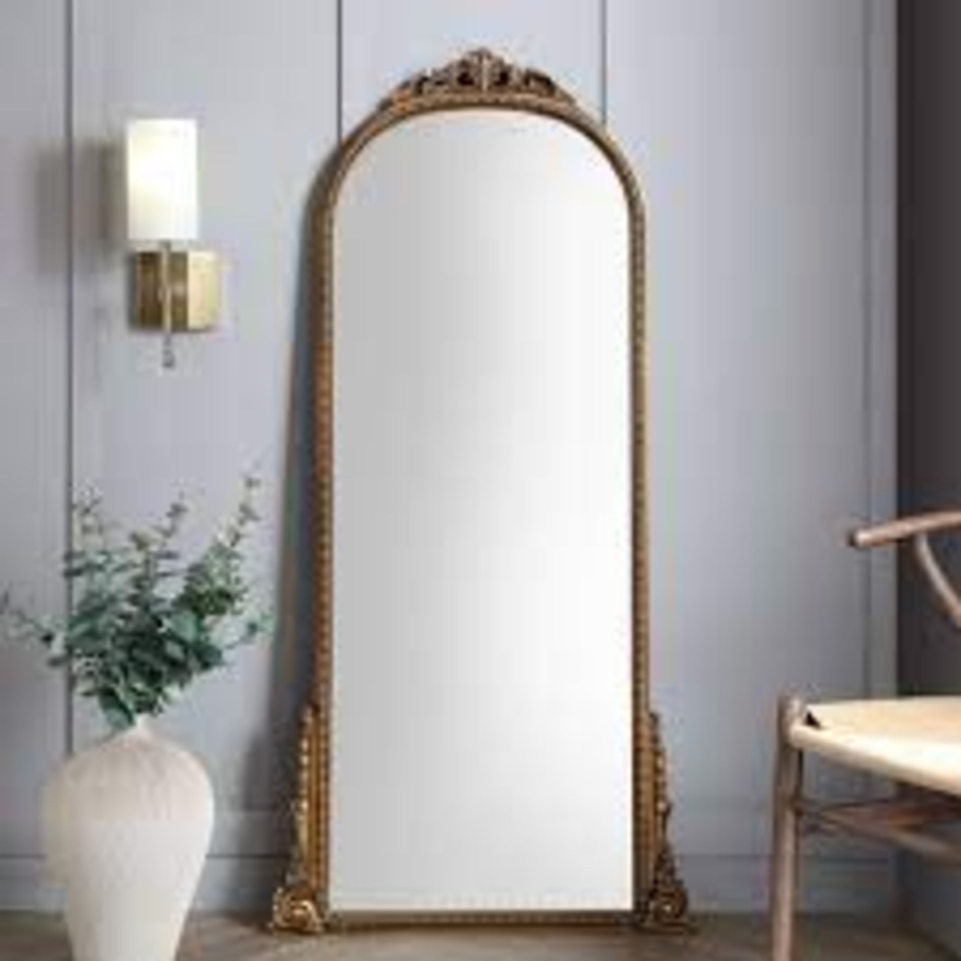 Mirabel Full Length Mirror 150 x 70 cm, Antique Gold Effect. RRP £289.99. - SR6. Inspired by classic